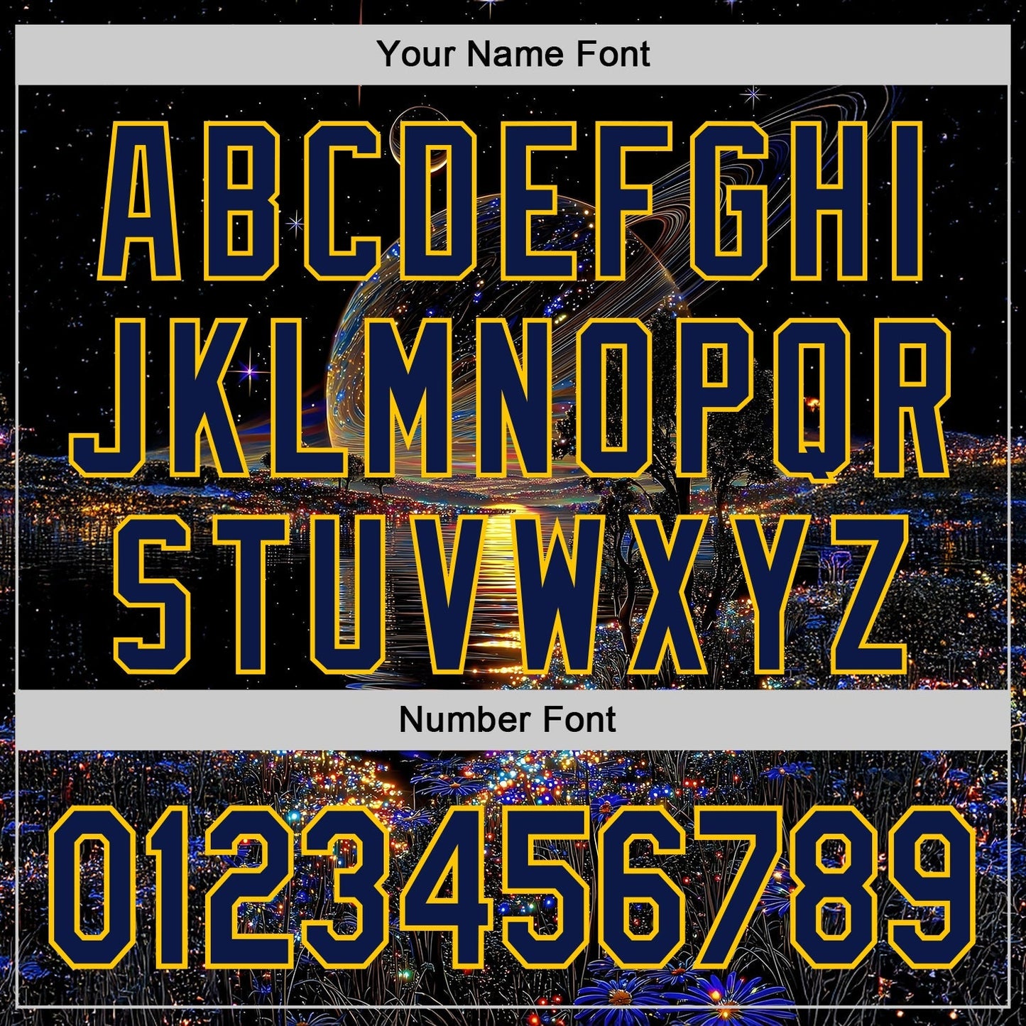 Custom Black Navy-Yellow Galaxy Star Authentic Baseball Jersey baseball jersey product view 5