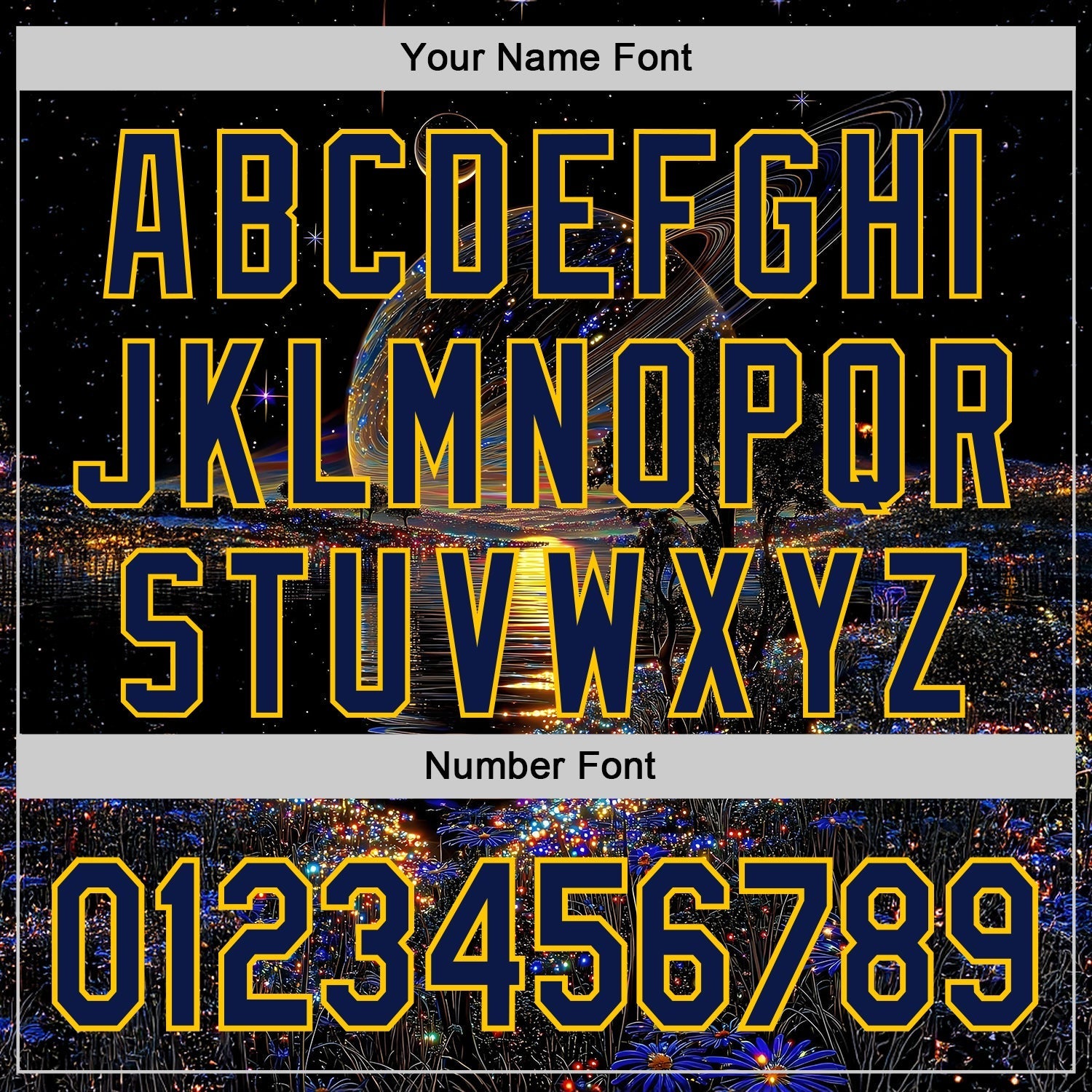 Custom Black Navy-Yellow Galaxy Star Authentic Baseball Jersey baseball jersey product view 5