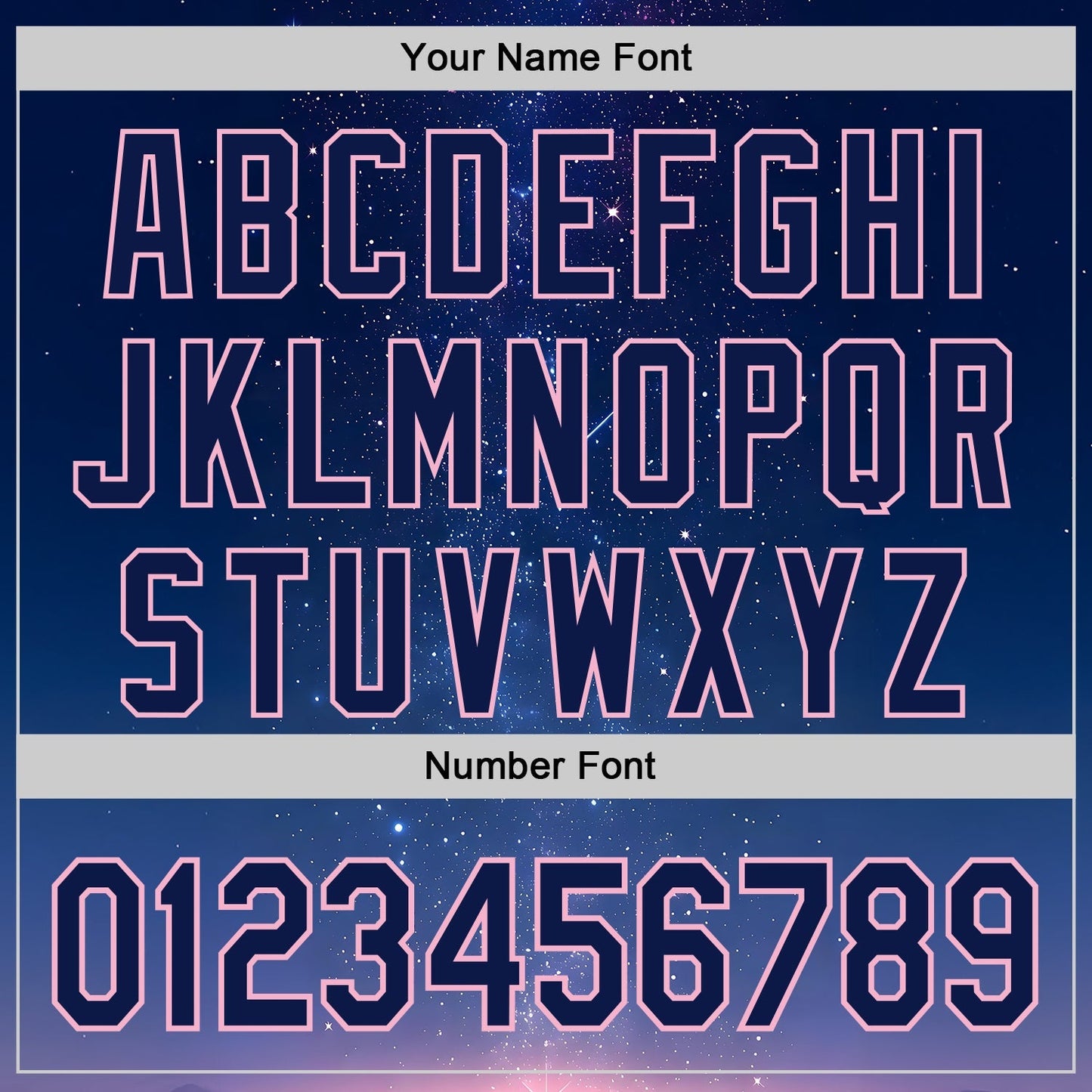 Custom Navy-Light Pink Galaxy Star Authentic Baseball Jersey baseball jersey product view 5