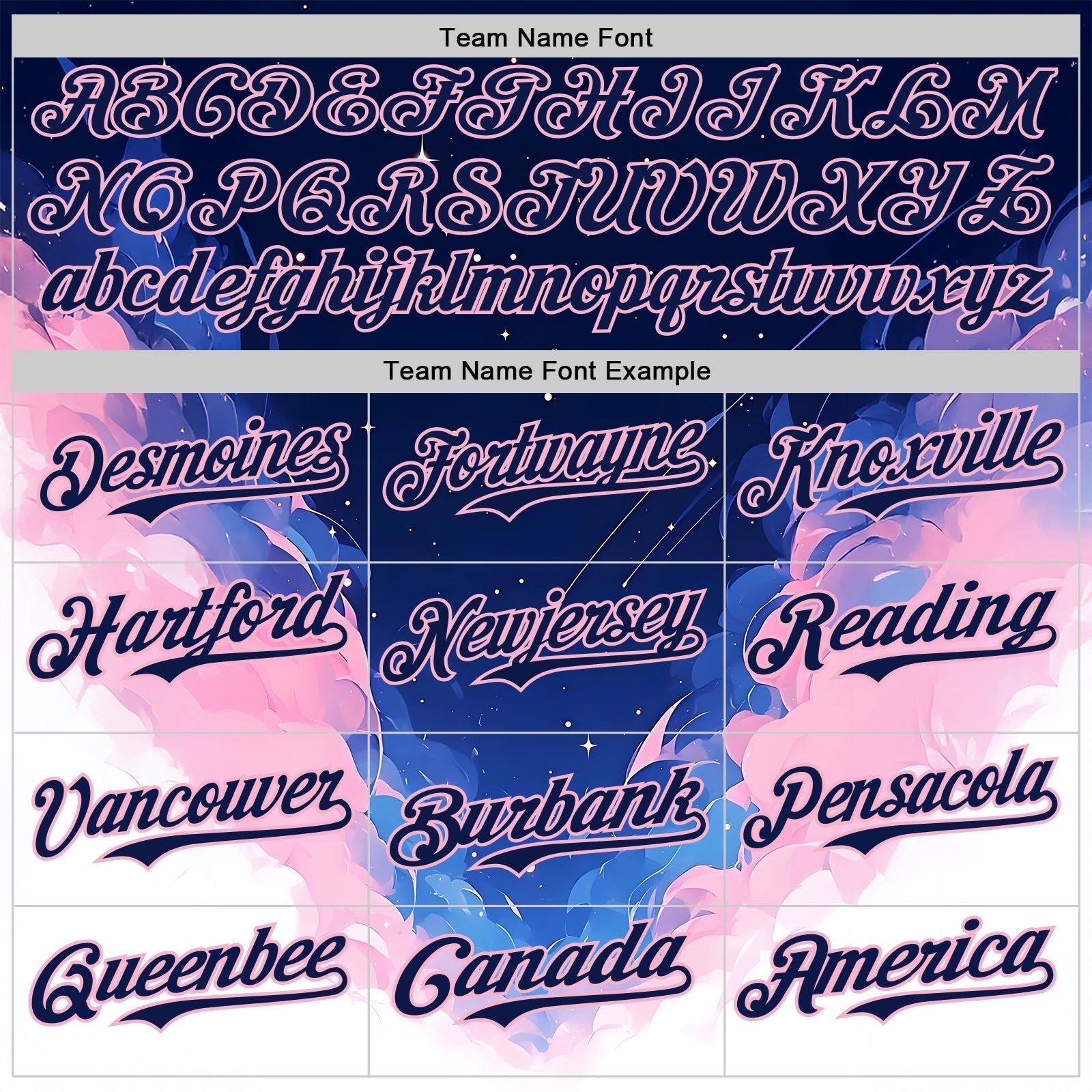 Custom Navy Blue-Light Pink Galaxy Star Nebula Authentic Baseball Jersey baseball jersey product view 4