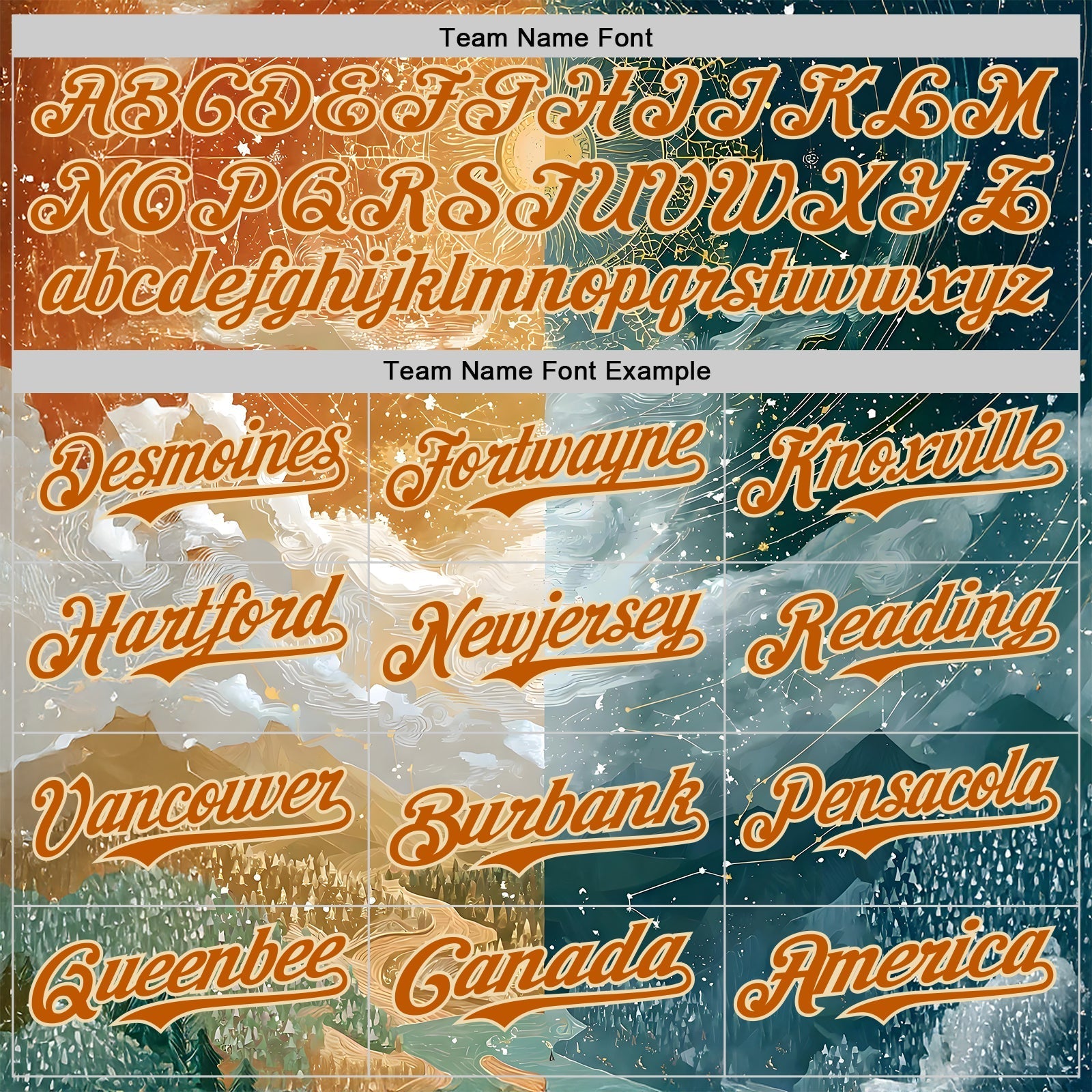 Custom Yellow Texas Orange Gray-Cream Galaxy Star Nebula Authentic Baseball Jersey baseball jersey product view 4