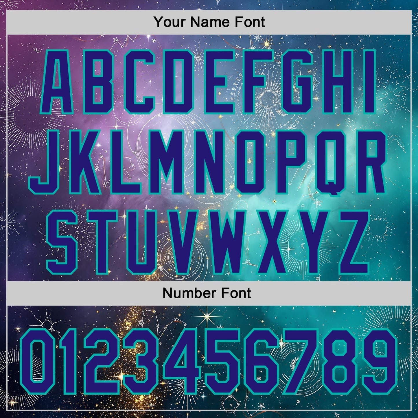 Custom Purple Dark Purple Gray-Aqua Galaxy Star Nebula Authentic Baseball Jersey baseball jersey product view 5