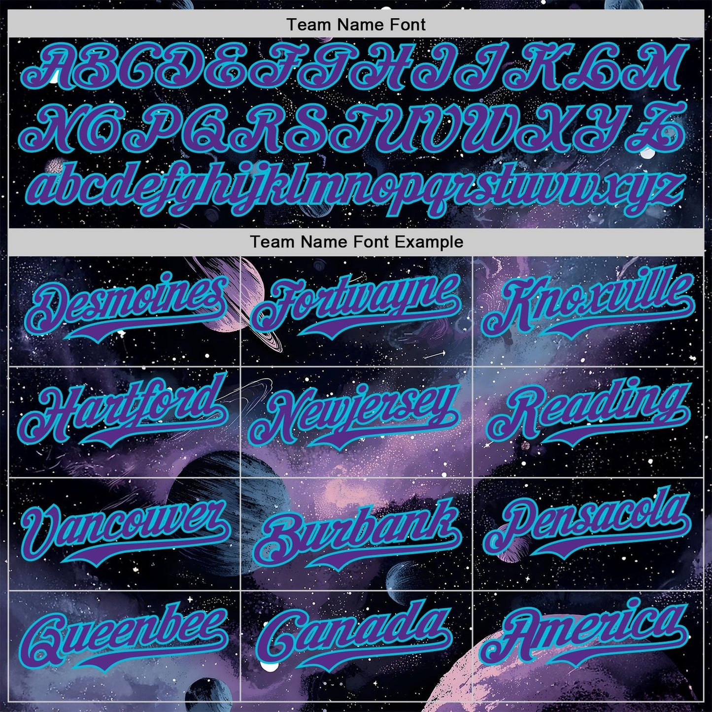 Custom Black Purple-Lakes Blue Galaxy Star Nebula Authentic Baseball Jersey baseball jersey product view 4