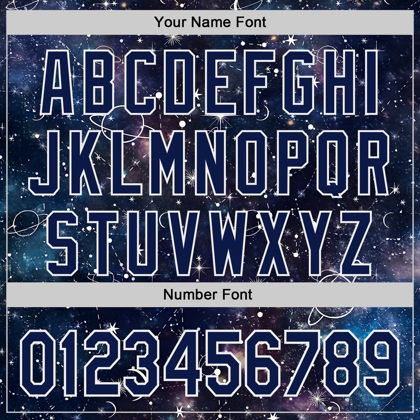 Custom Navy-White Galaxy Star Nebula Authentic Baseball Jersey baseball jersey product view 5
