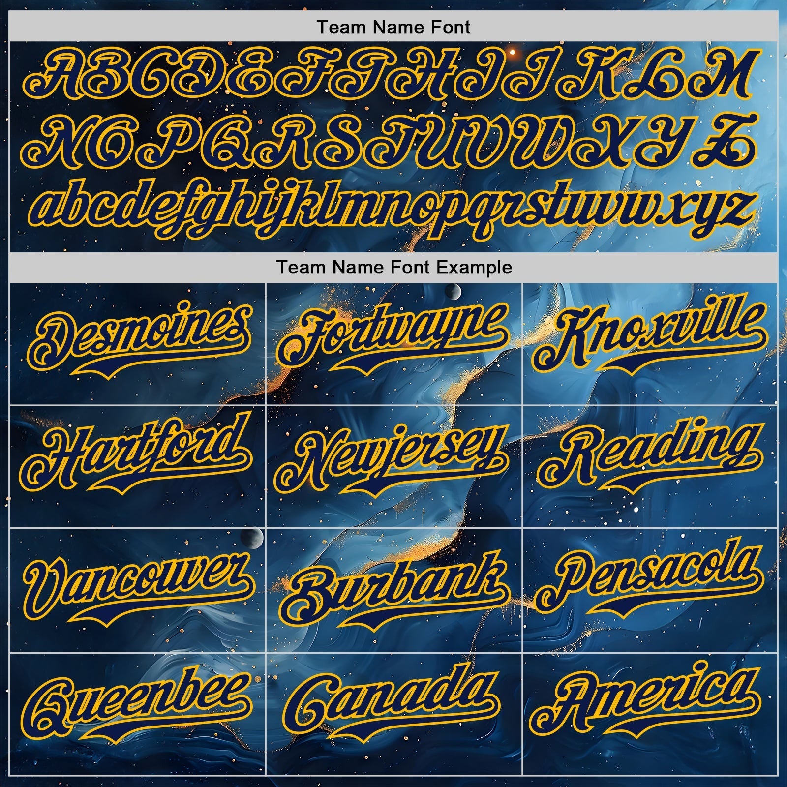 Custom Black Navy-Gold Galaxy Star Nebula Authentic Baseball Jersey baseball jersey product view 4