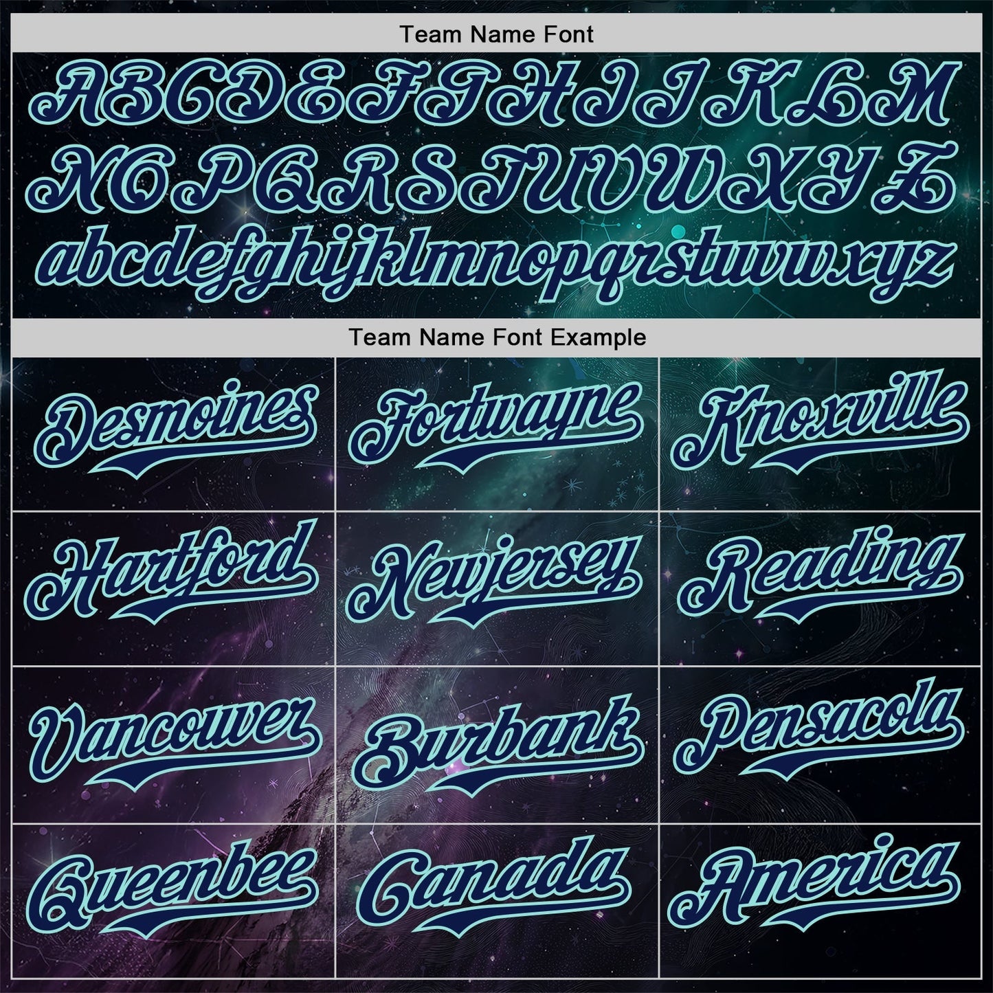 Custom Black Navy-Ice Blue Galaxy Star Nebula Authentic Baseball Jersey baseball jersey product view 4