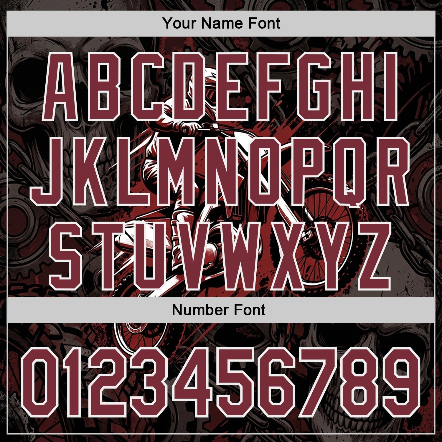 Custom Black Burgundy-White 3D Pattern Design Motorcycle Motocross Authentic Baseball Jersey baseball jersey product view 5