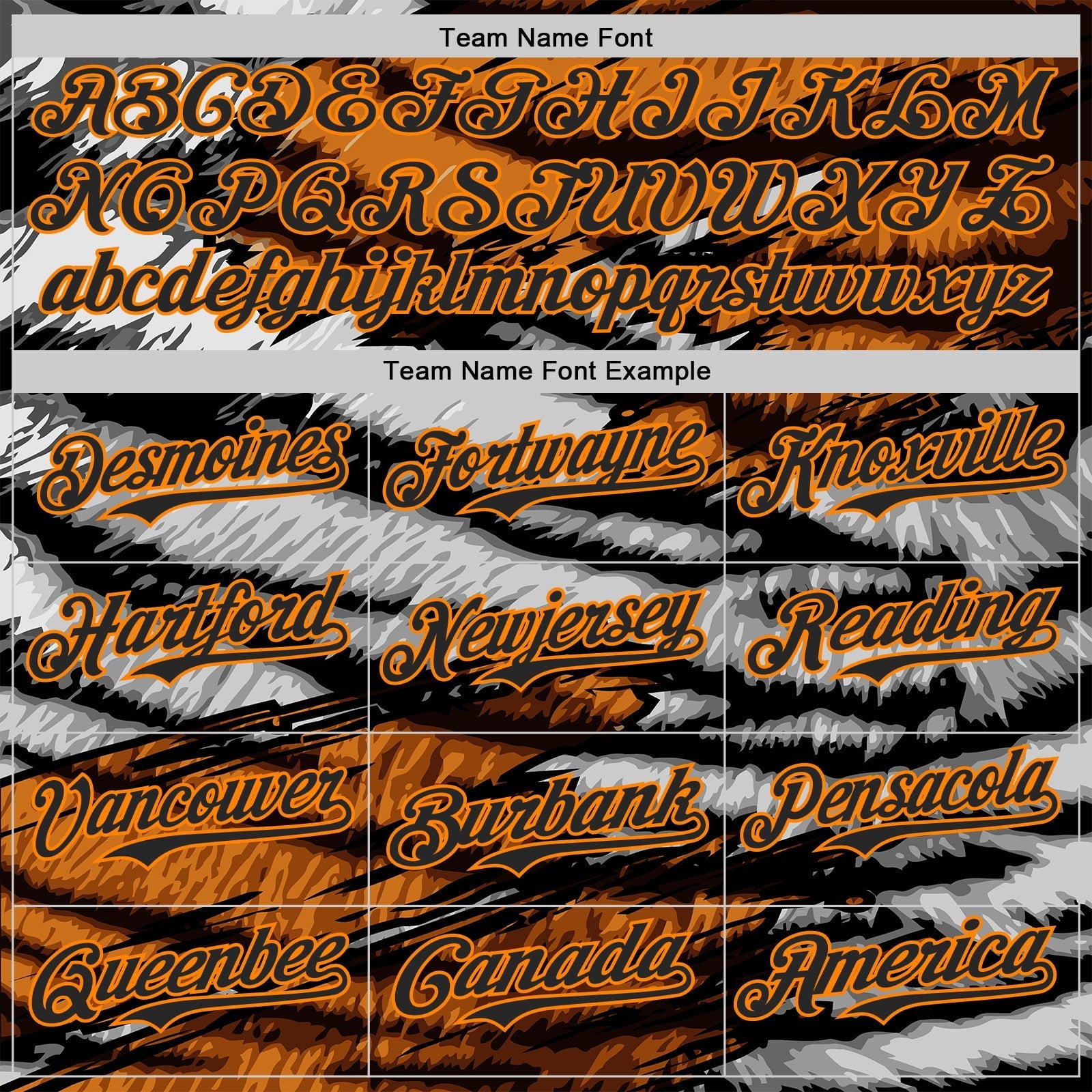 Custom Orange Black Gray-Bay Orange Tiger Stripe Scratch Authentic Baseball Jersey baseball jersey product view 4