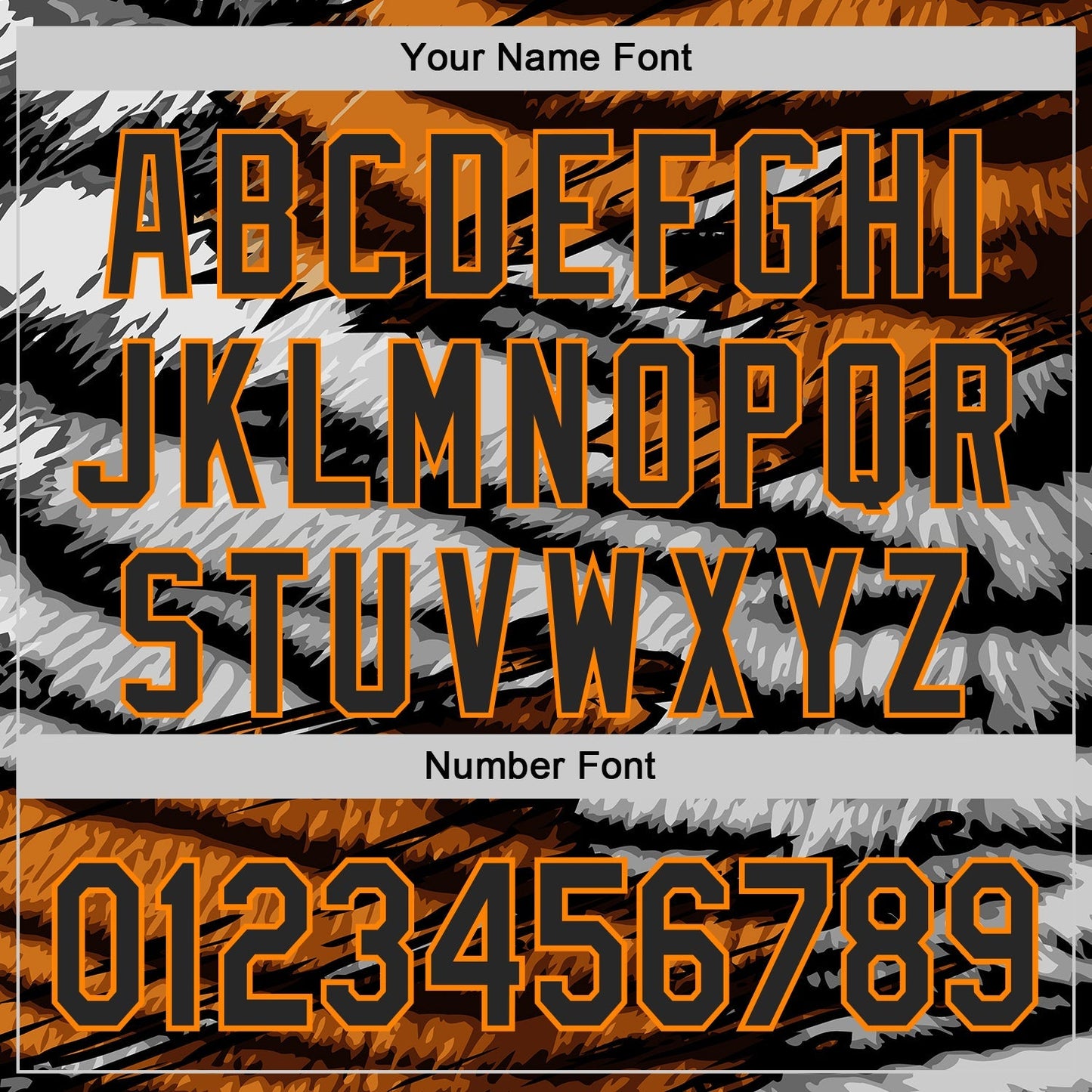 Custom Orange Black Gray-Bay Orange Tiger Stripe Scratch Authentic Baseball Jersey baseball jersey product view 5
