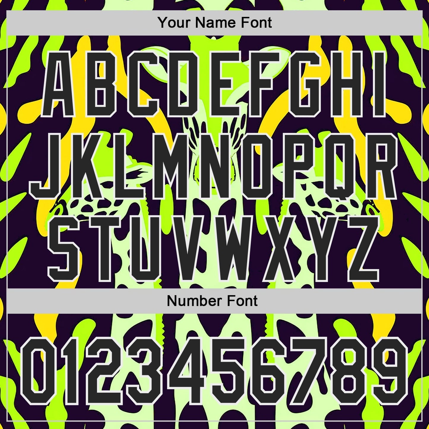 Custom Green Black Yellow-White Giraffe Print Authentic Baseball Jersey baseball jersey product view 5