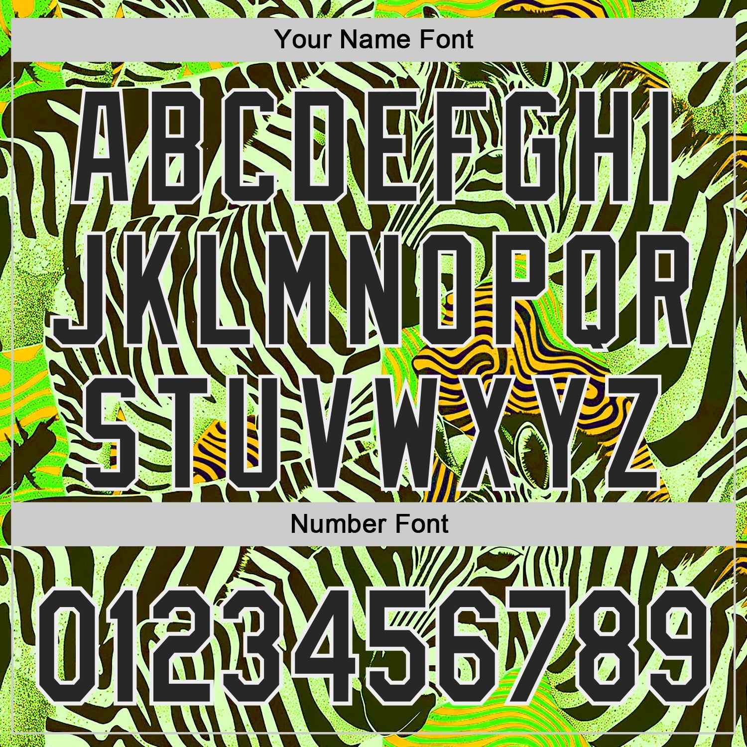 Custom Green Black-White Zebra Stripe Print Authentic Baseball Jersey baseball jersey product view 5