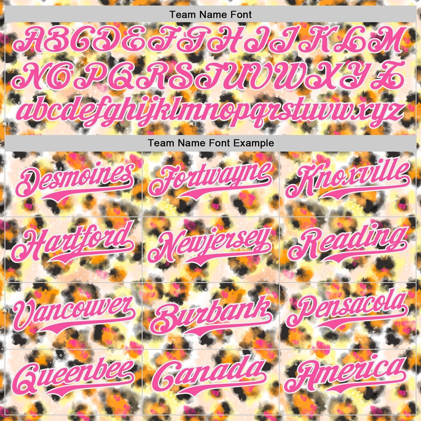 Custom Cream Pink-White Leopard Print Authentic Baseball Jersey baseball jersey product view 4