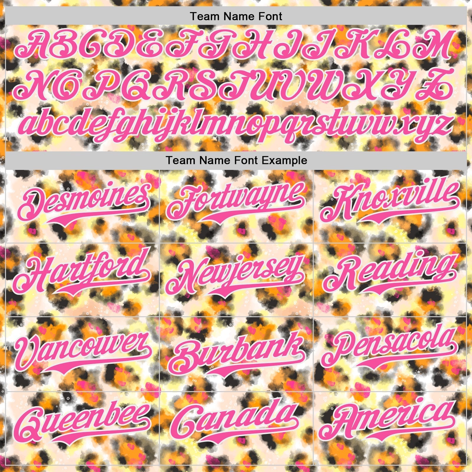 Custom Cream Pink-White Leopard Print Authentic Baseball Jersey baseball jersey product view 4
