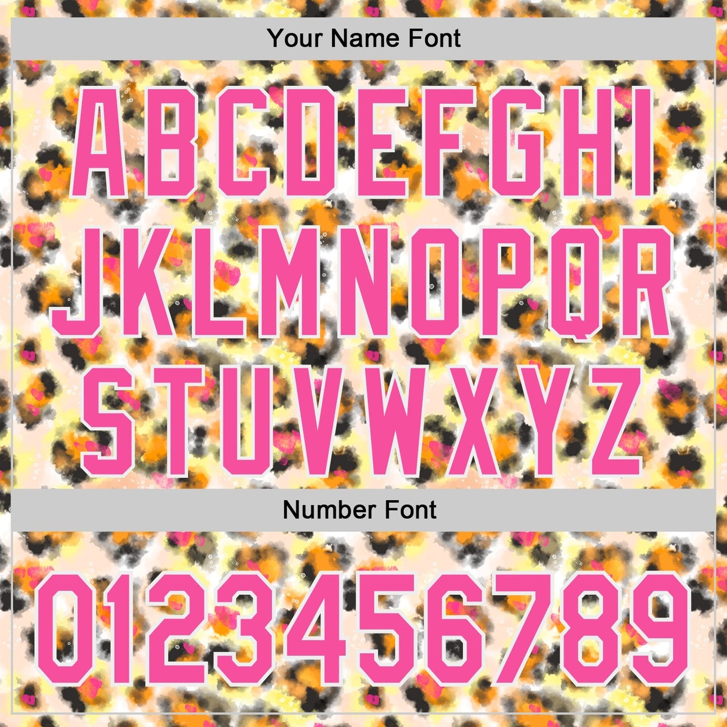 Custom Cream Pink-White Leopard Print Authentic Baseball Jersey baseball jersey product view 5