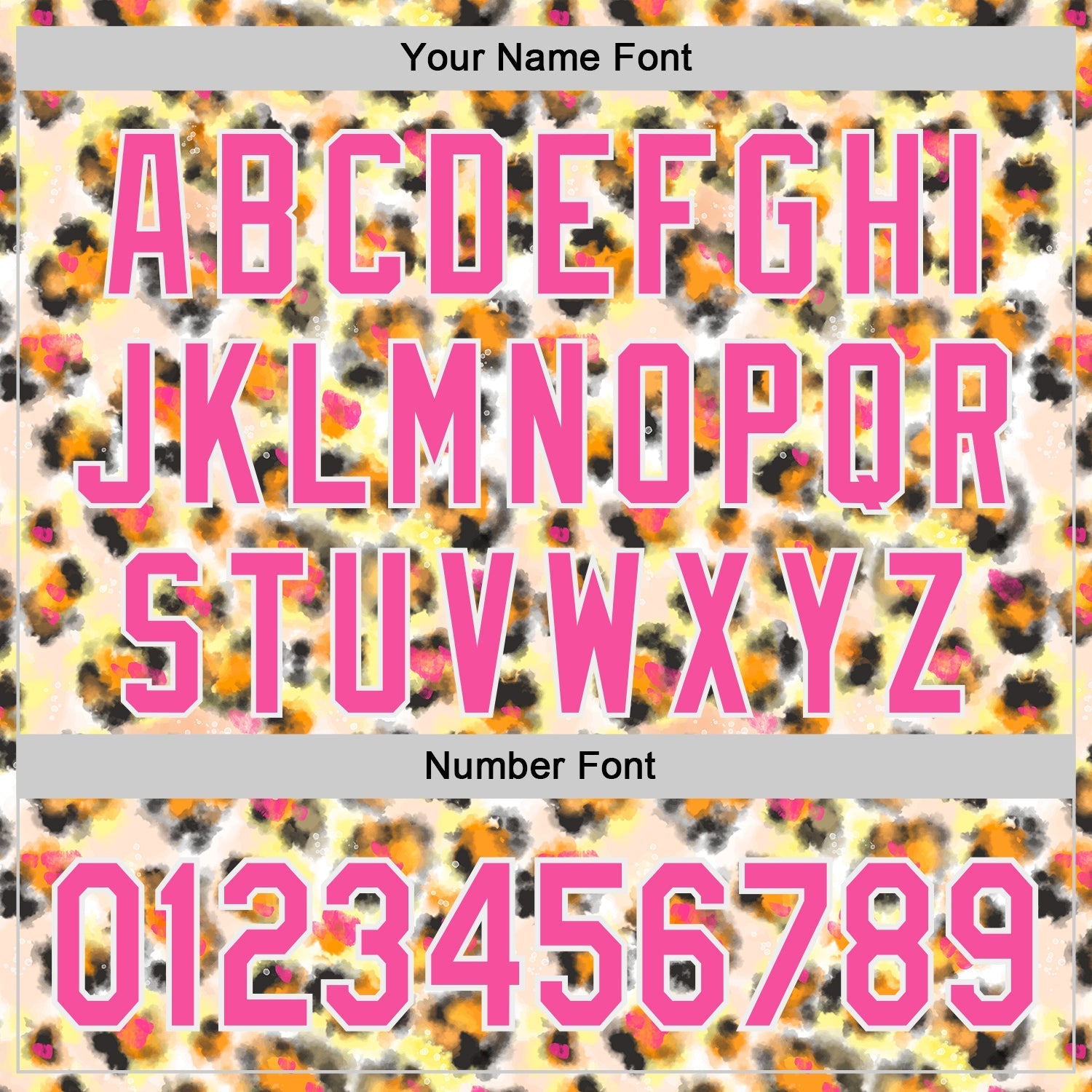 Custom Cream Pink-White Leopard Print Authentic Baseball Jersey baseball jersey product view 5