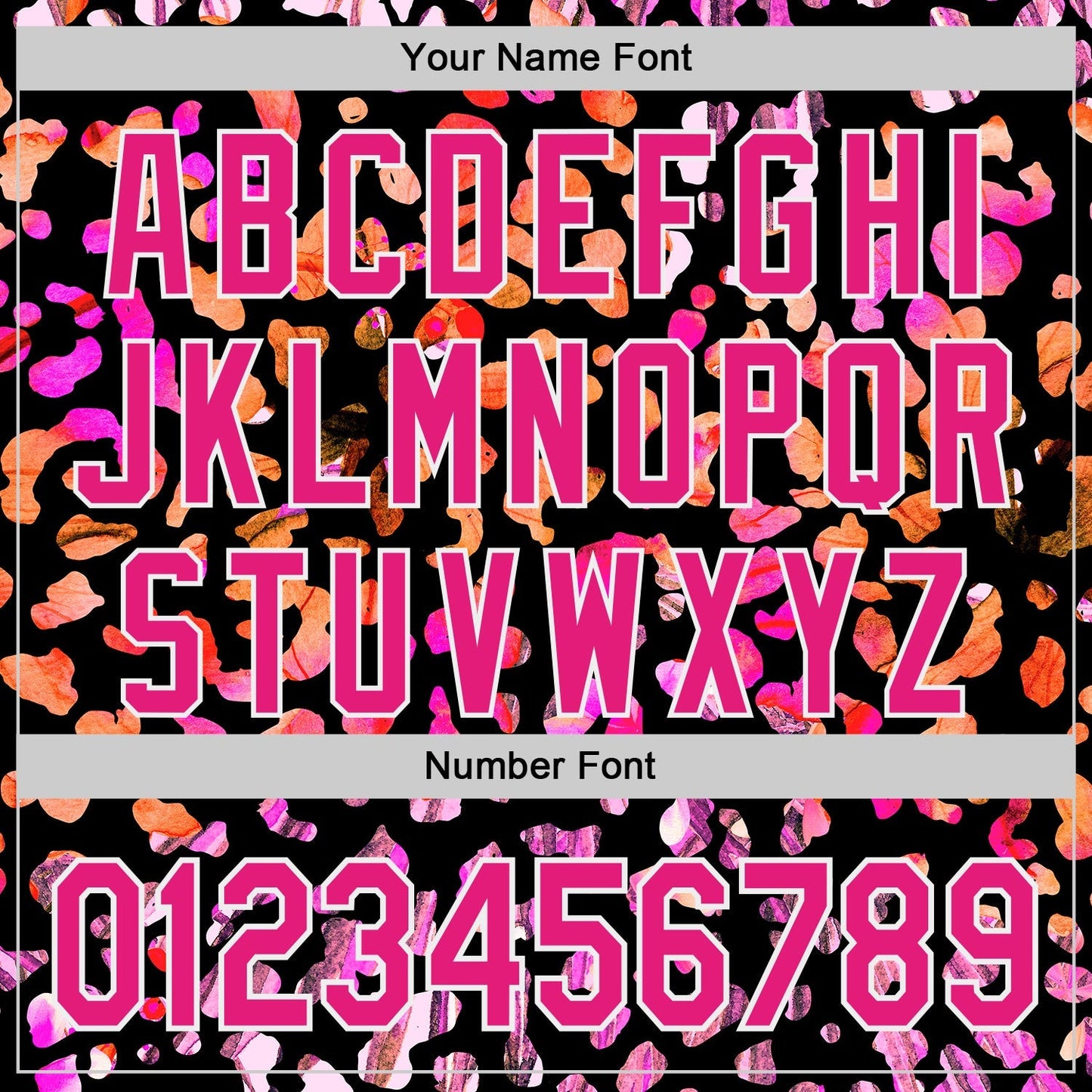 Custom Black Hot Pink-White Leopard Print Authentic Baseball Jersey baseball jersey product view 5