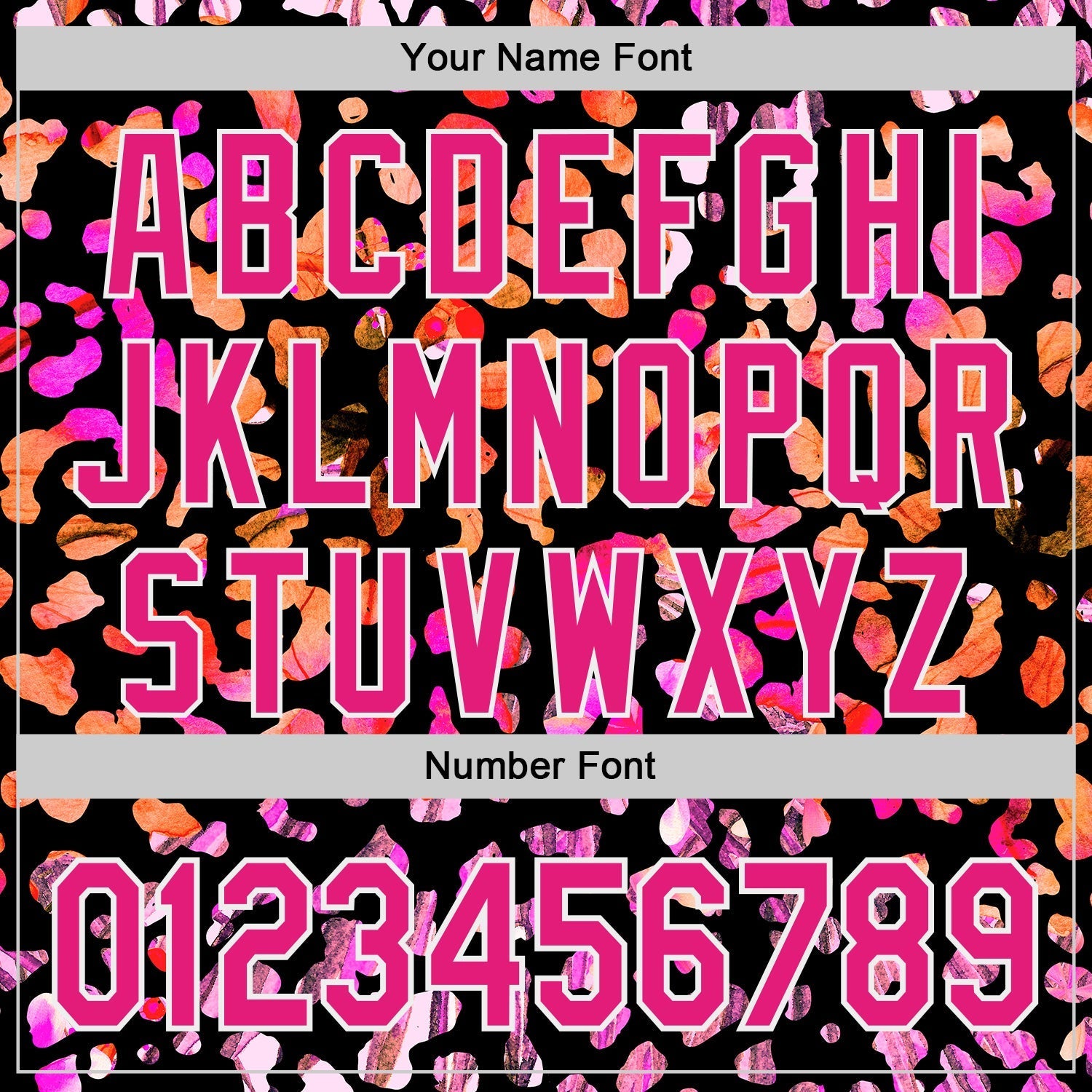 Custom Black Hot Pink-White Leopard Print Authentic Baseball Jersey baseball jersey product view 5