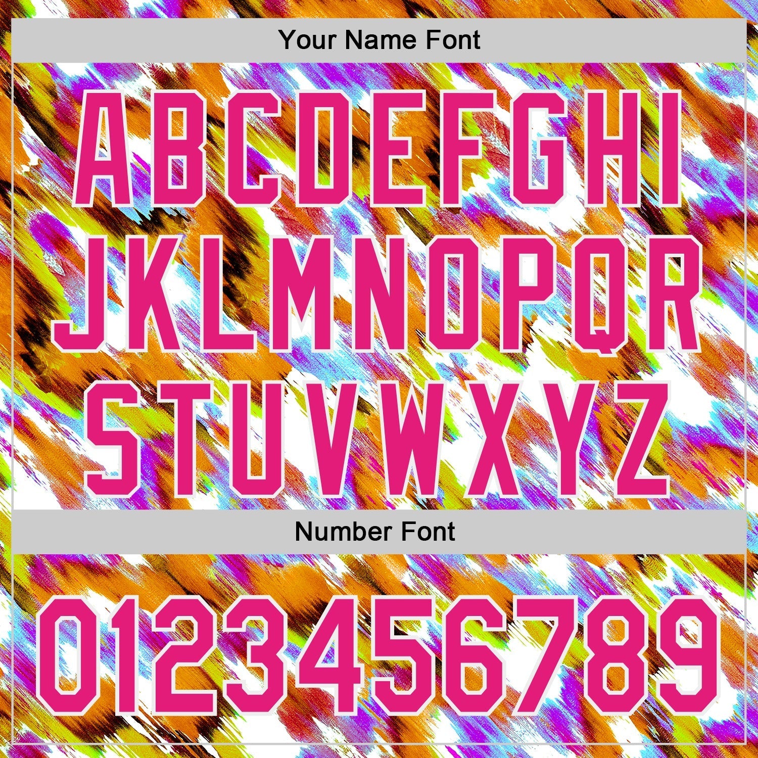 Custom Orange Hot Pink-White Leopard Print Authentic Baseball Jersey baseball jersey product view 5
