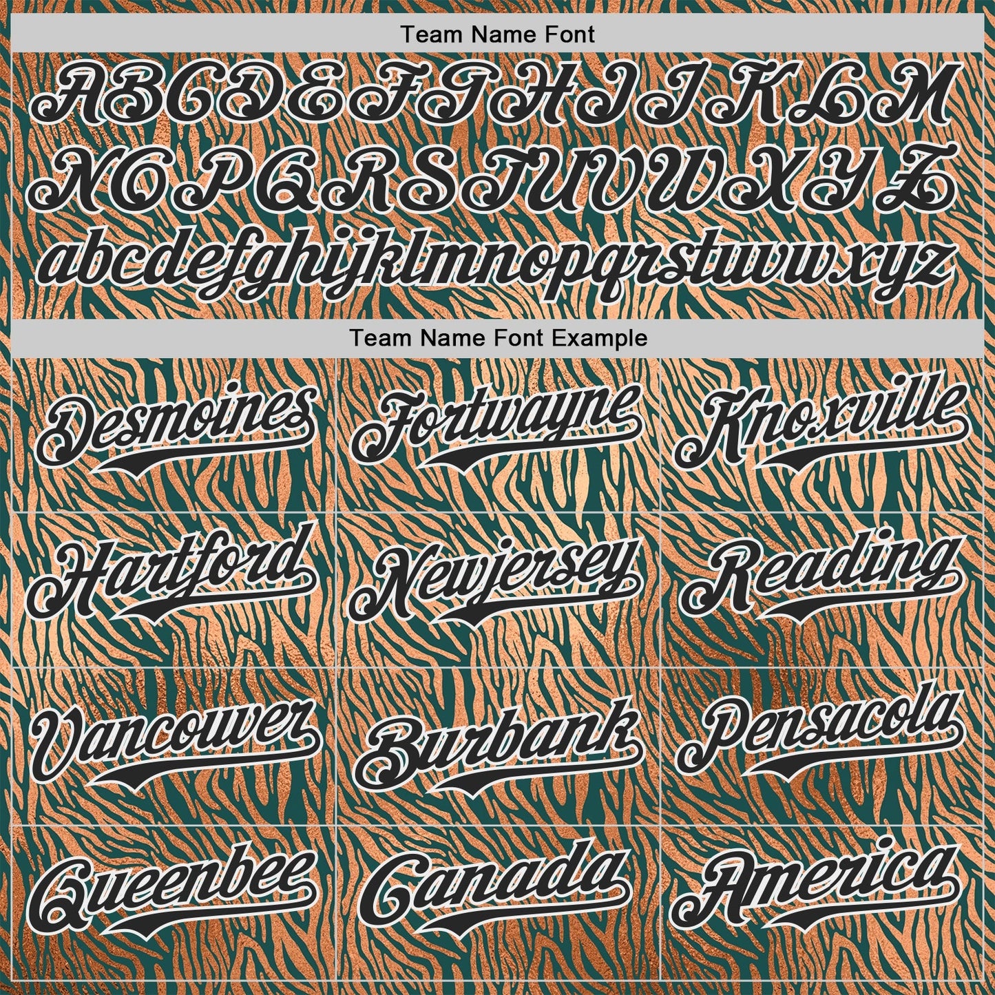 Custom Brown Black Green-White Zebra Stripe Print Authentic Baseball Jersey baseball jersey product view 4