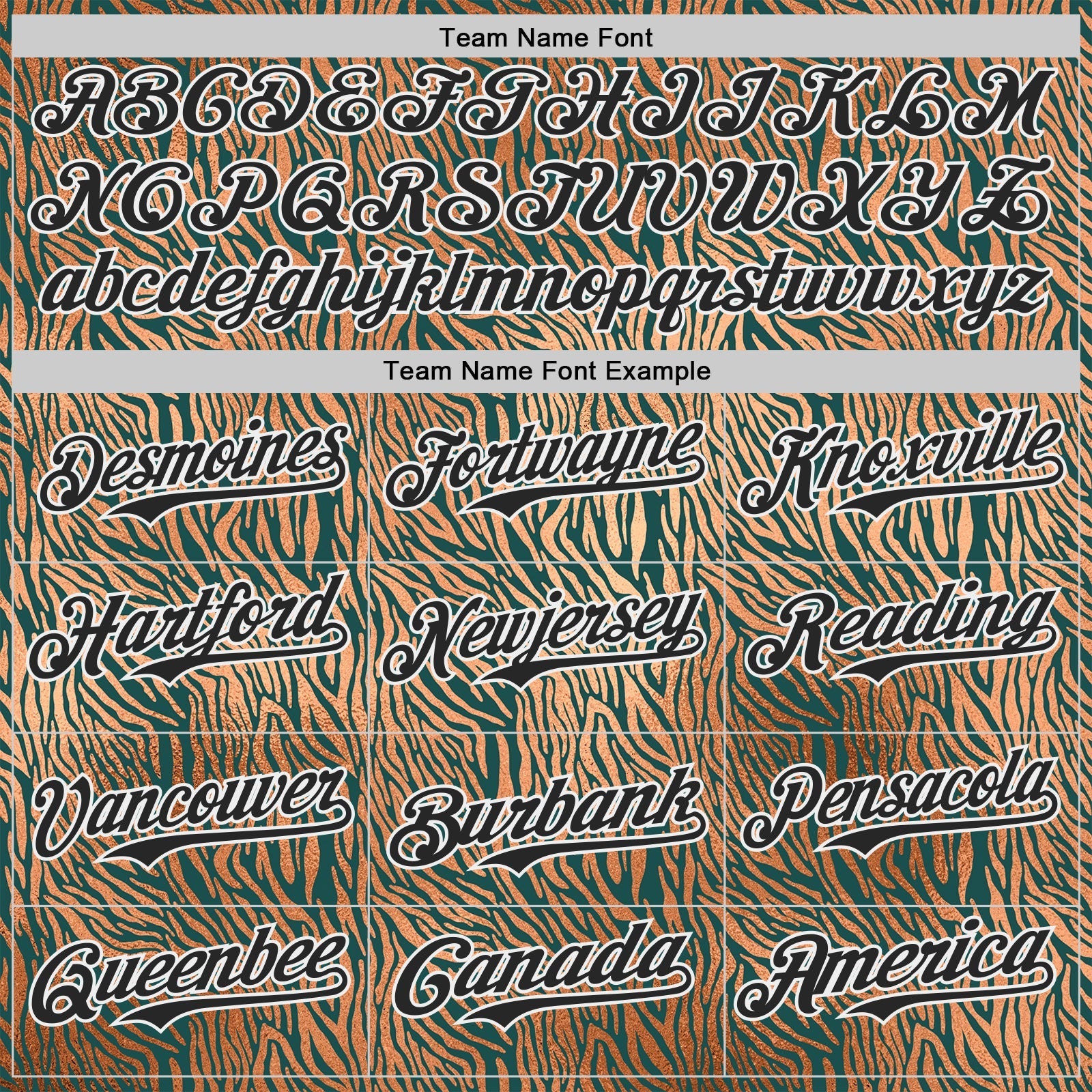 Custom Brown Black Green-White Zebra Stripe Print Authentic Baseball Jersey baseball jersey product view 4