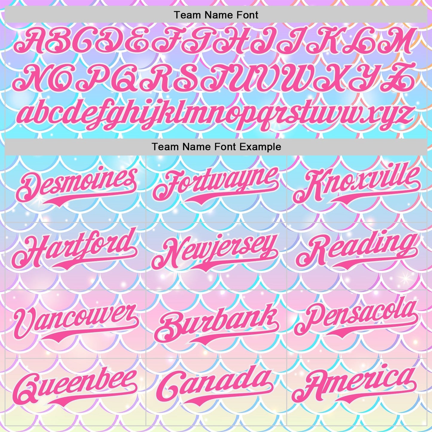 Custom Purple Pink Blue-White Mermaid Skin Authentic Baseball Jersey baseball jersey product view 4