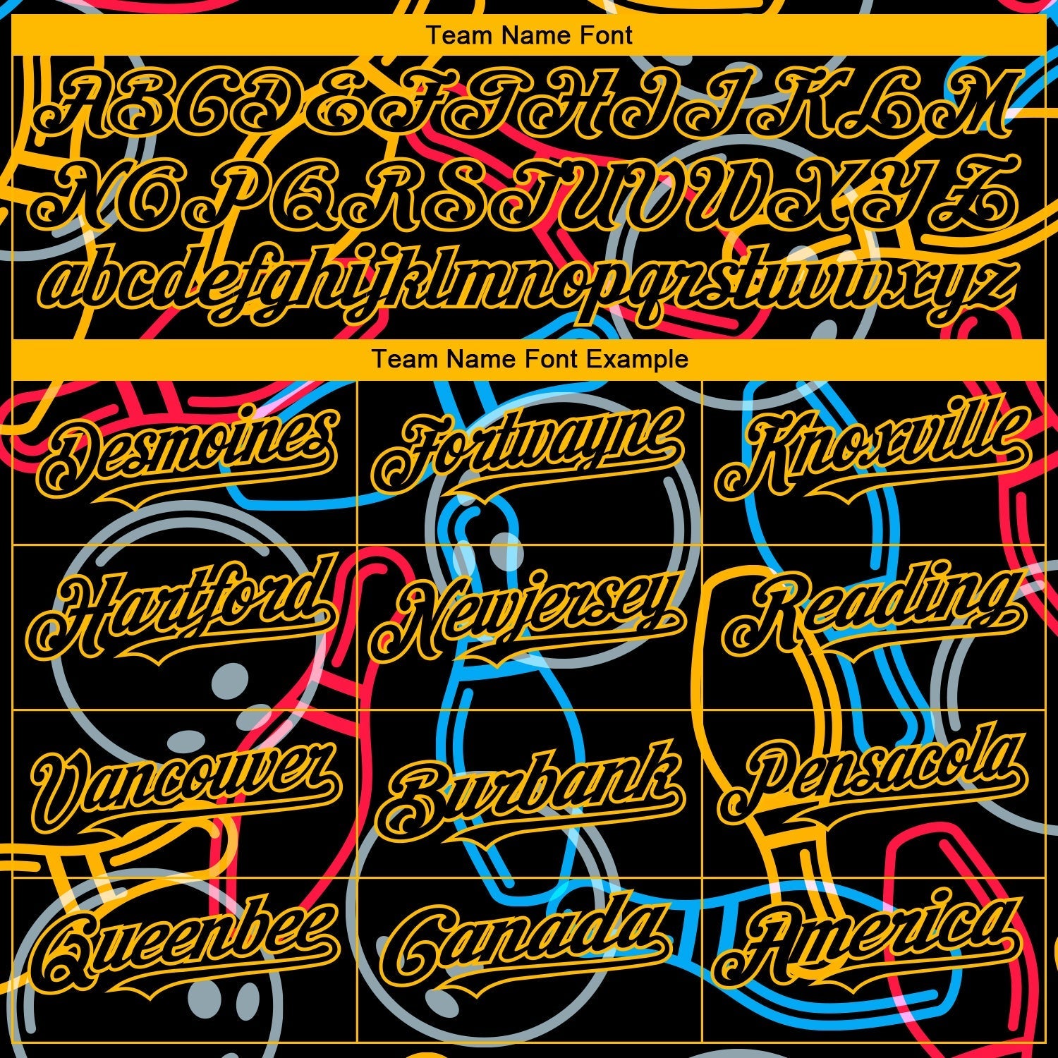 Custom Black Gold 3D Pattern Design Bowling Authentic Baseball Jersey baseball jersey product view 4