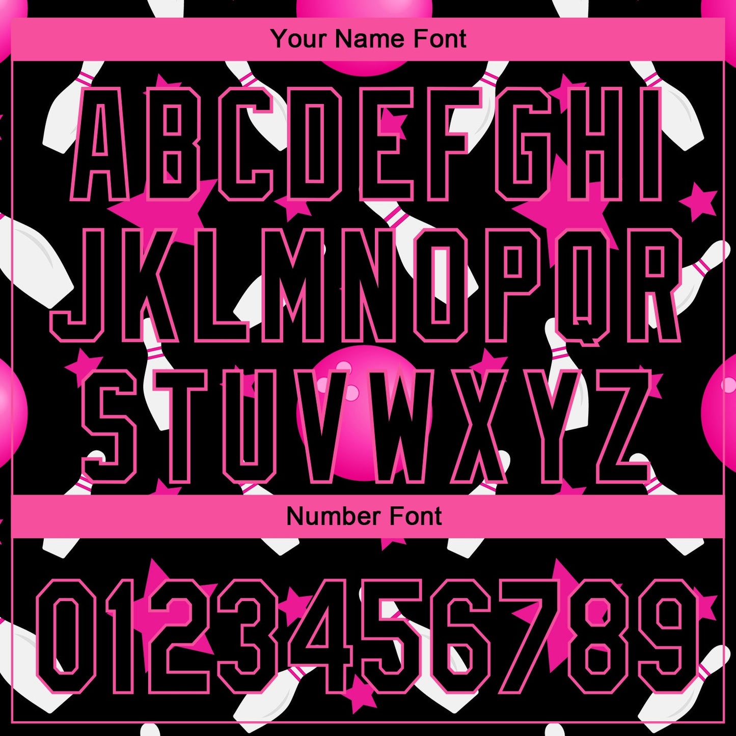 Custom Black Pink 3D Pattern Design Bowling Authentic Baseball Jersey baseball jersey product view 5