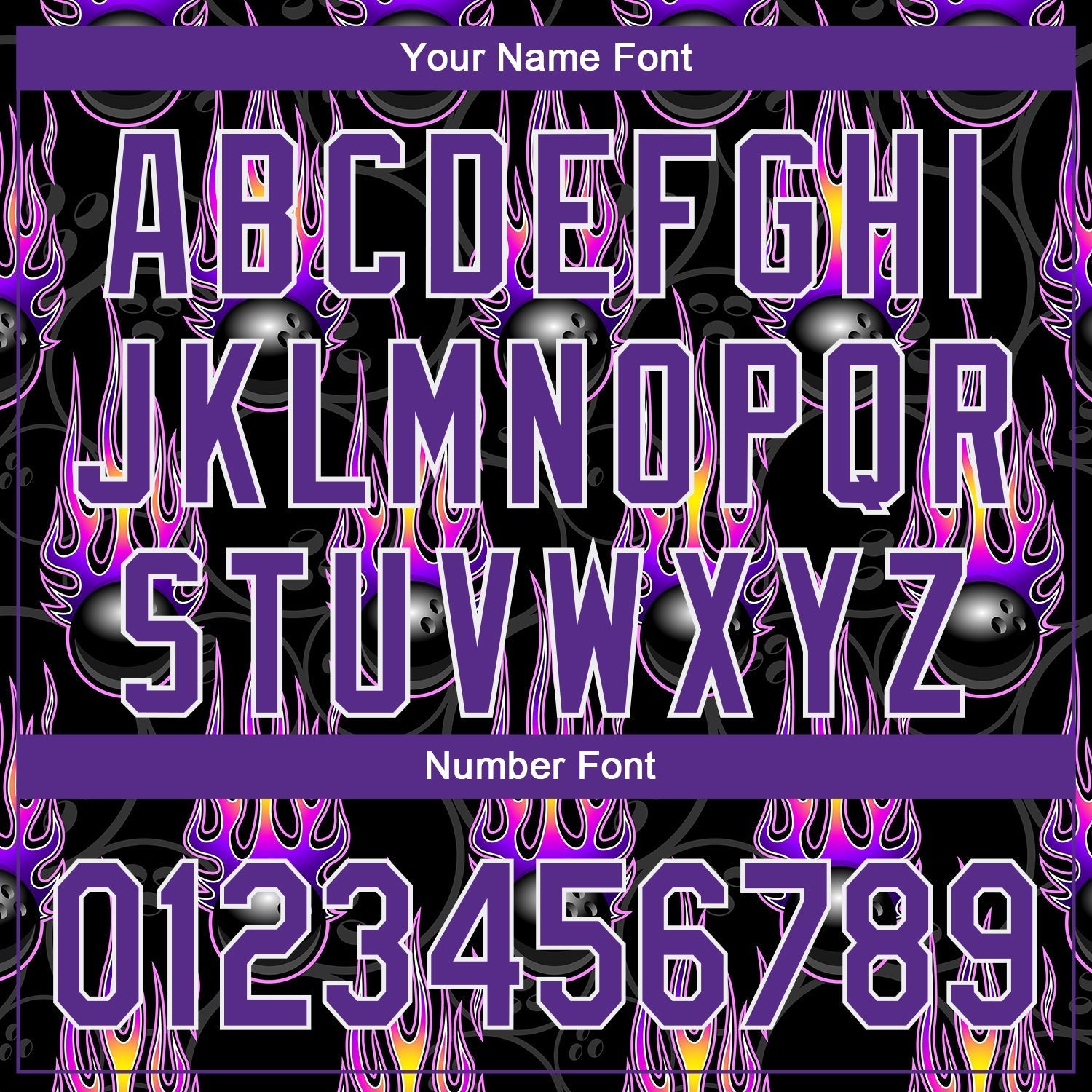 Custom Black Purple-White 3D Pattern Design Bowling Ball With Hotrod Flame Authentic Baseball Jersey baseball jersey product view 5