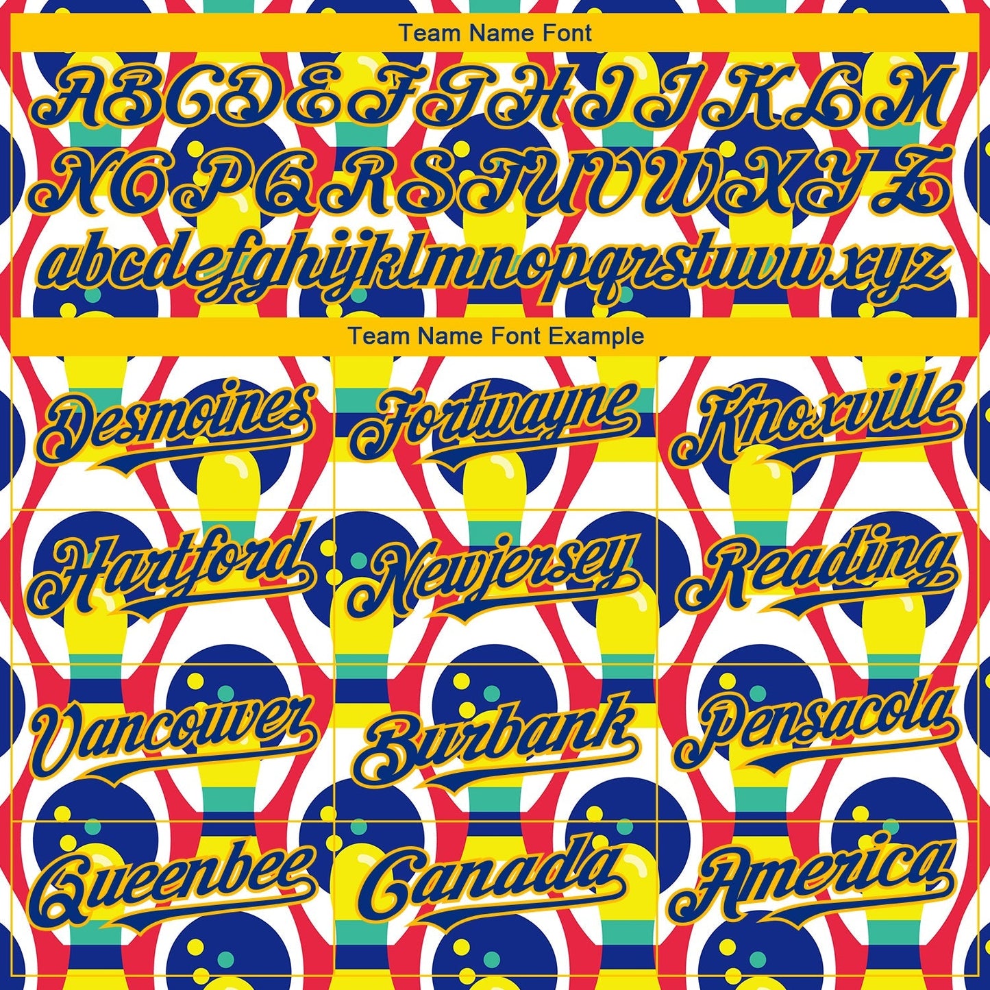 Custom White Royal-Yellow 3D Pattern Design Bowling Authentic Baseball Jersey baseball jersey product view 4