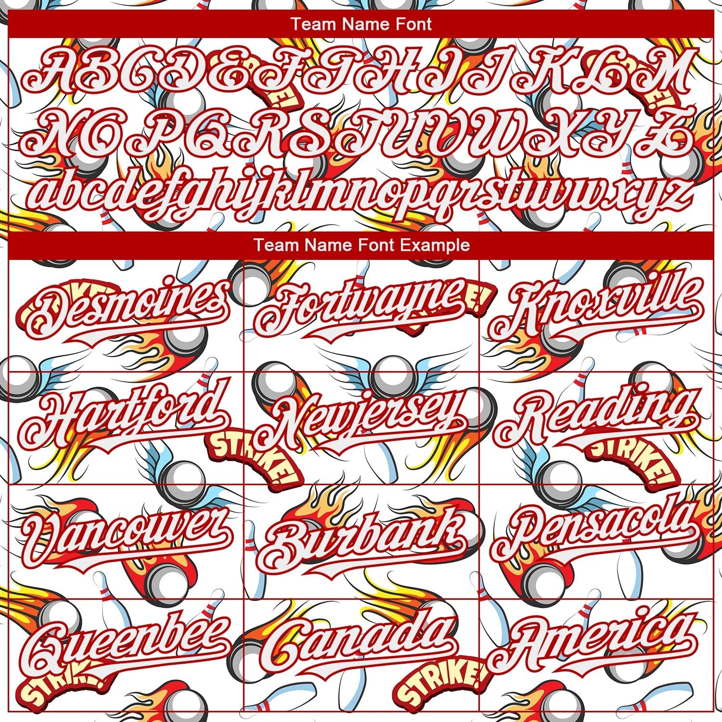 Custom White Red 3D Pattern Design Firely Bowling Authentic Baseball Jersey baseball jersey product view 4