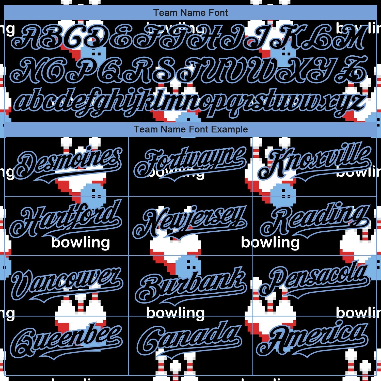 Custom Black Light Blue 3D Pattern Design Bowling Authentic Baseball Jersey baseball jersey product view 4