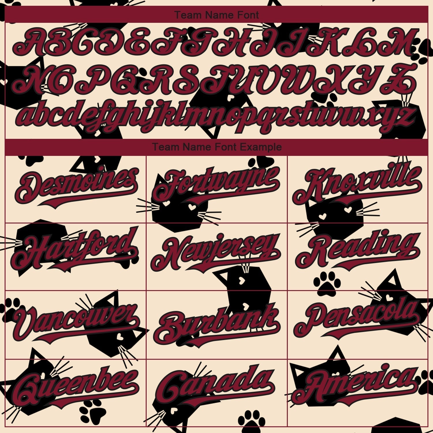 Custom Cream Crimson-Black 3D Pattern Design Cat Authentic Baseball Jersey baseball jersey product view 4