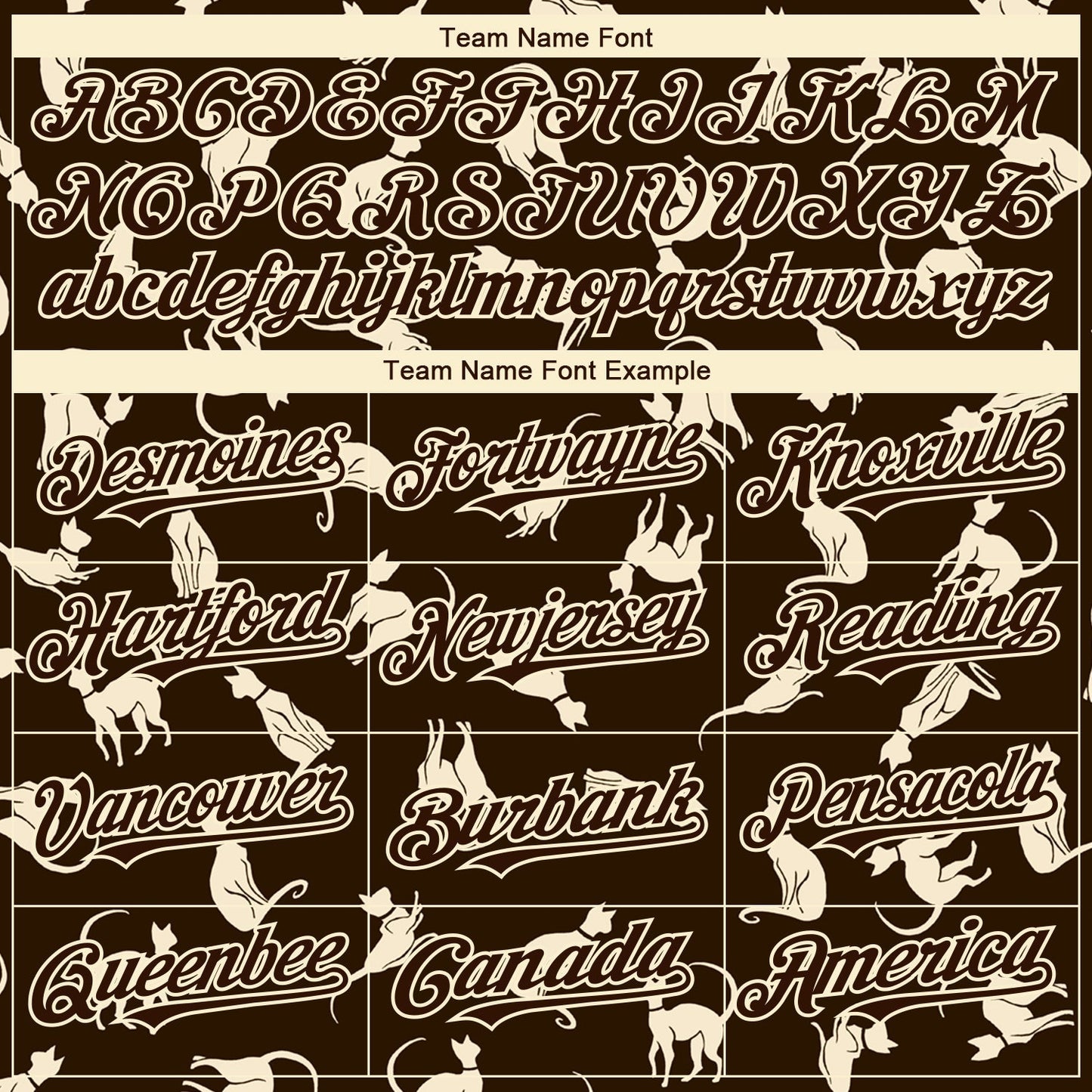 Custom Brown Cream 3D Pattern Design Cat Authentic Baseball Jersey baseball jersey product view 4