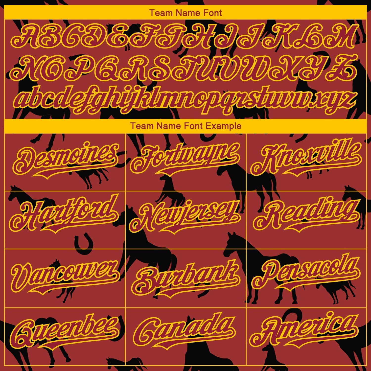 Custom Cardinal Yellow 3D Pattern Design Horse Authentic Baseball Jersey baseball jersey product view 4