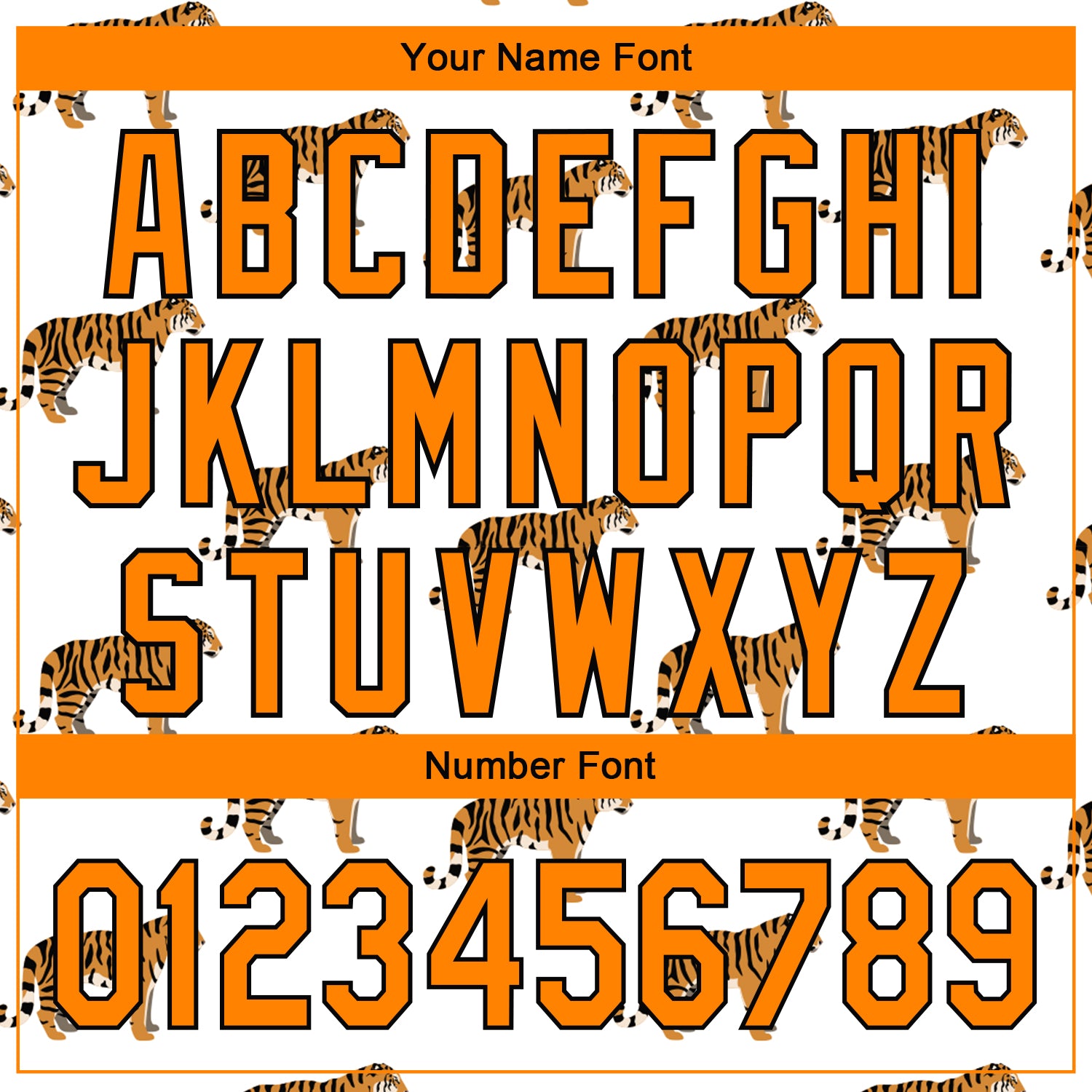 Custom White Bay Orange-Black 3D Pattern Design Tiger Authentic Baseball Jersey baseball jersey product view 5