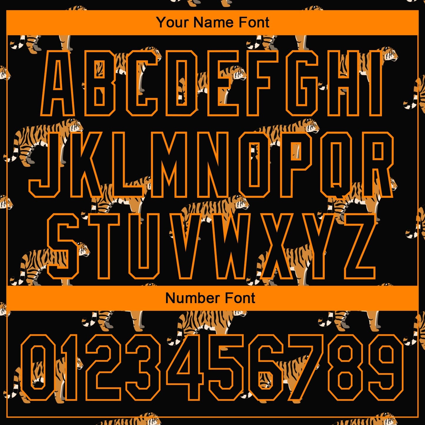 Custom Black Bay Orange 3D Pattern Design Tiger Authentic Baseball Jersey baseball jersey product view 5
