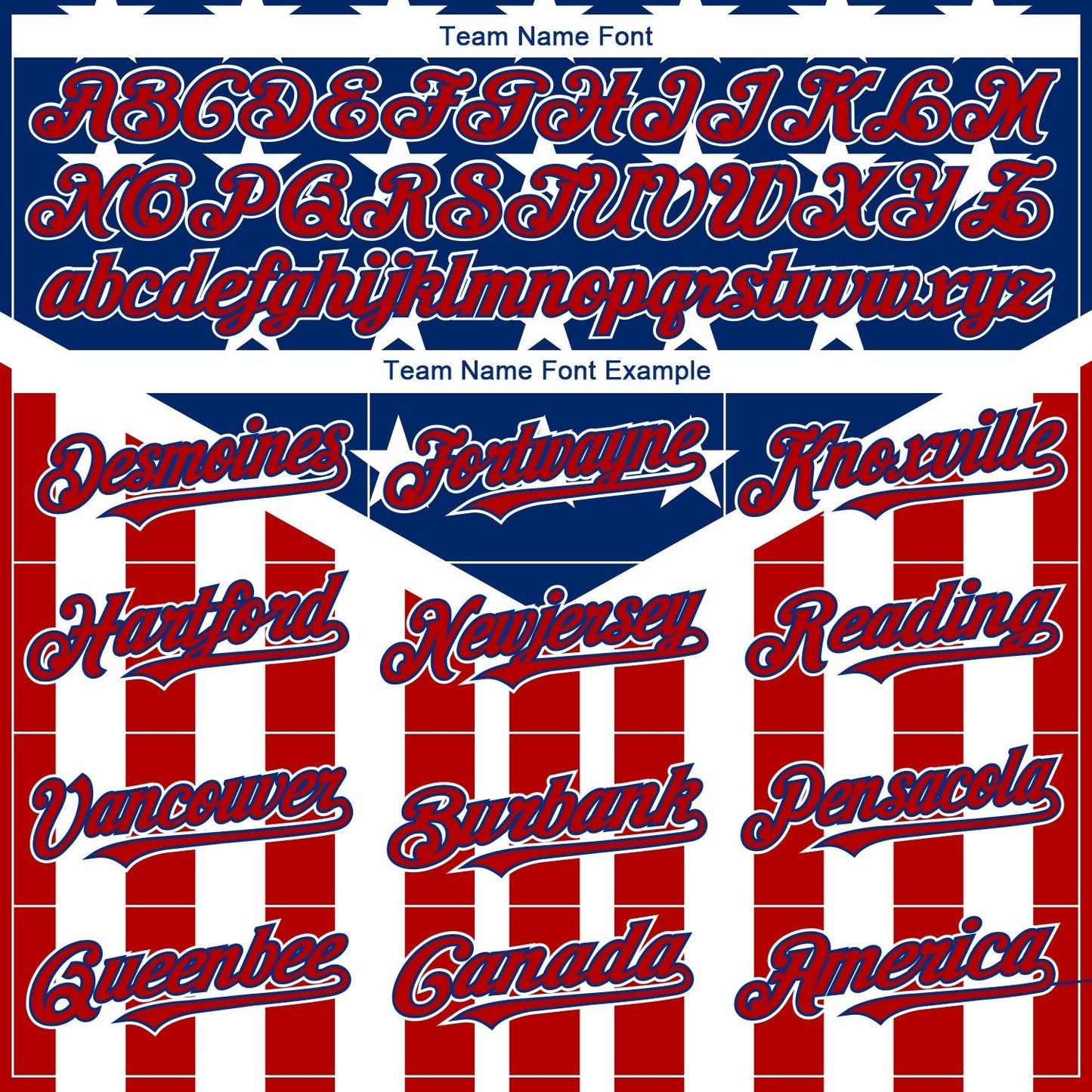 Custom Royal Red-White 3D American Flag Authentic Baseball Jersey baseball jersey product view 3