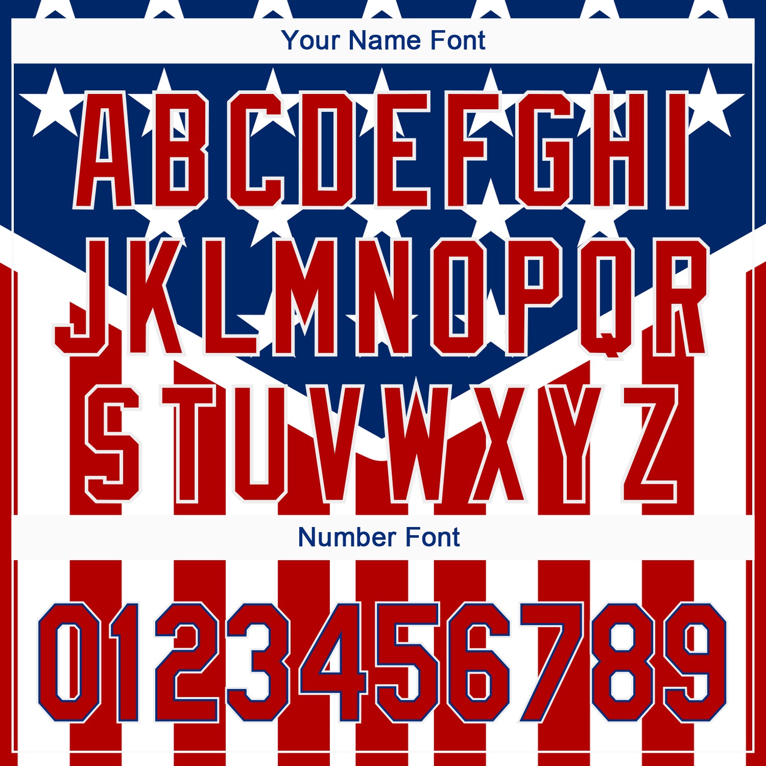 Custom Royal Red-White 3D American Flag Authentic Baseball Jersey baseball jersey product view 4