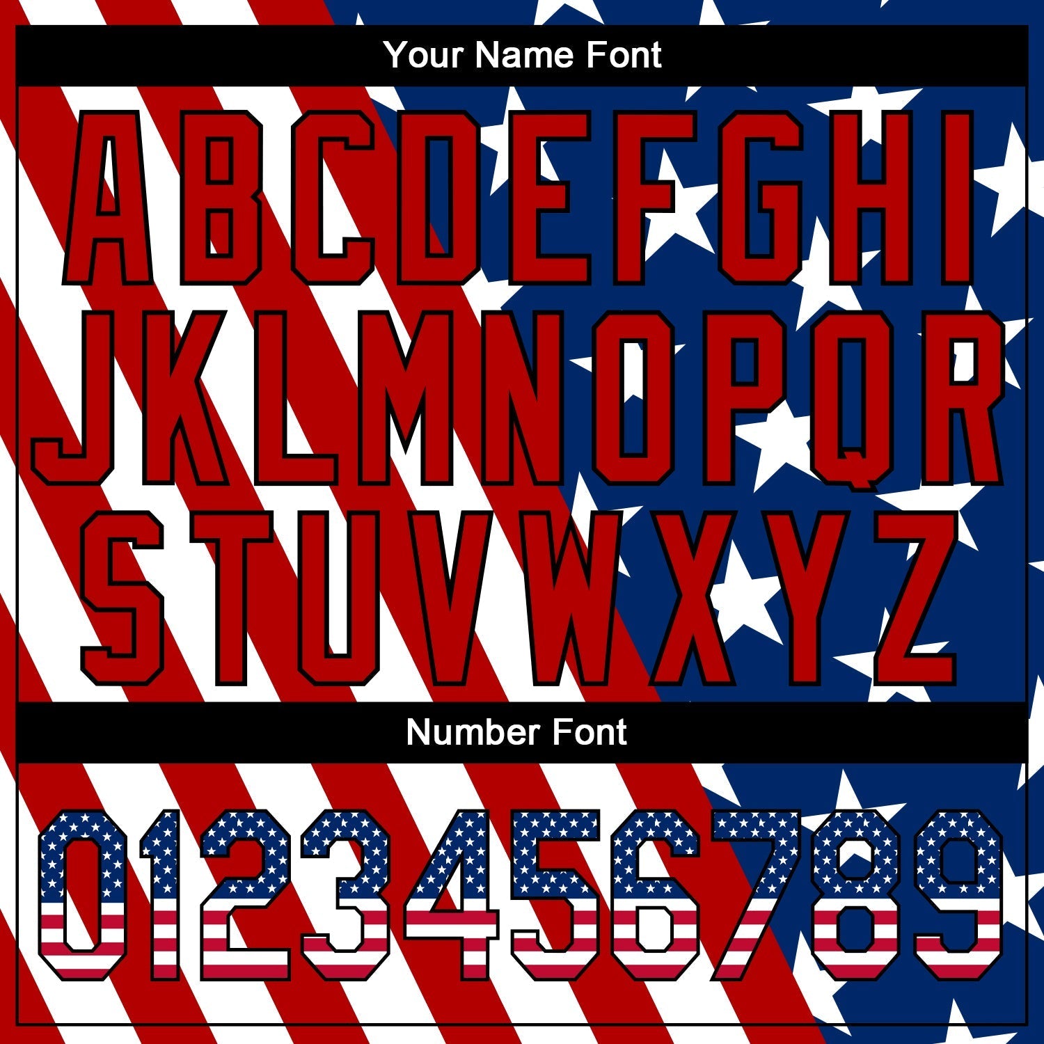 Custom Royal USA Flag Red-Black 3D Authentic Baseball Jersey baseball jersey product view 5