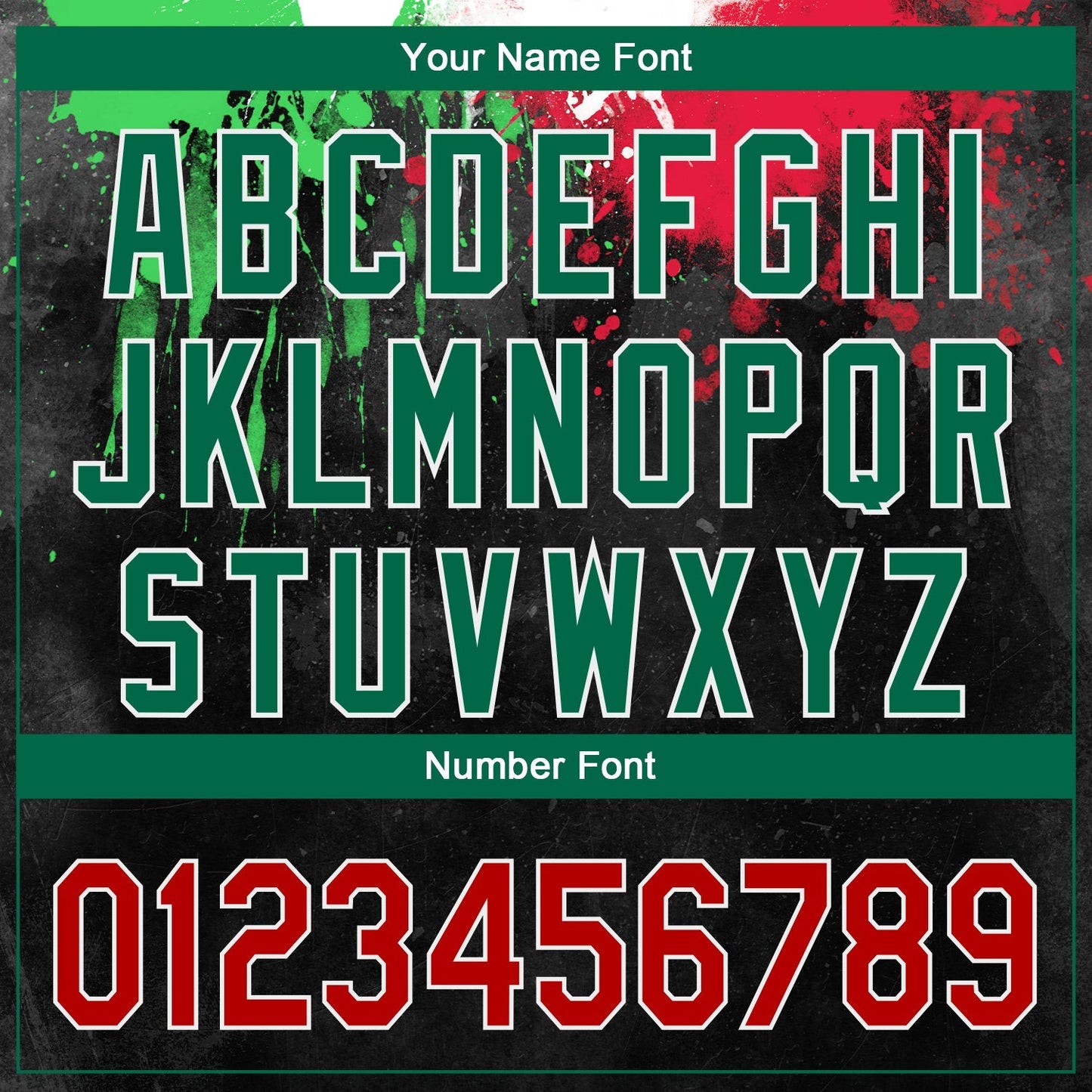 Custom Black Red Kelly Green 3D Mexican Flag Watercolored Splashes Grunge Design Authentic Baseball Jersey baseball jersey product view 5
