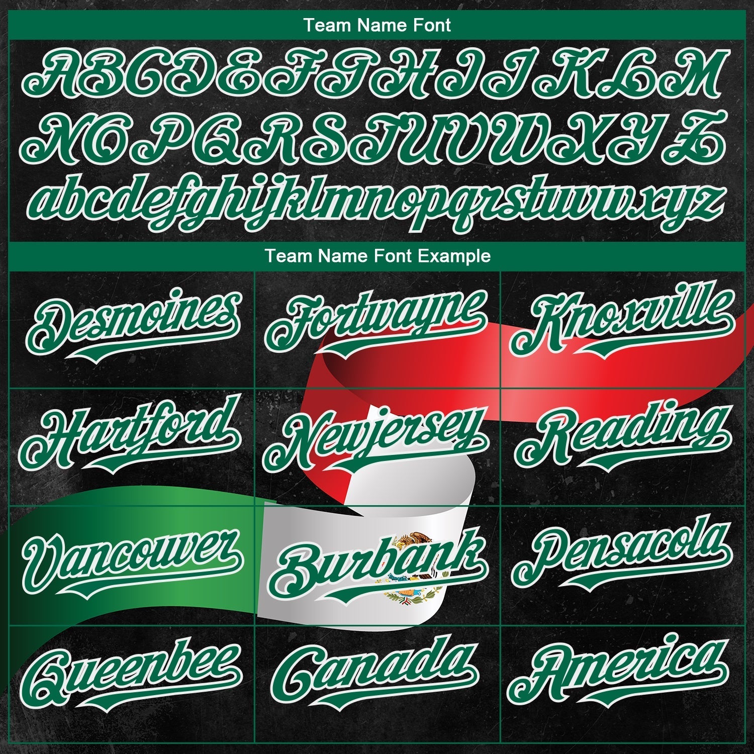 Custom Black Red Kelly Green 3D Mexican Flag Authentic Baseball Jersey baseball jersey product view 4