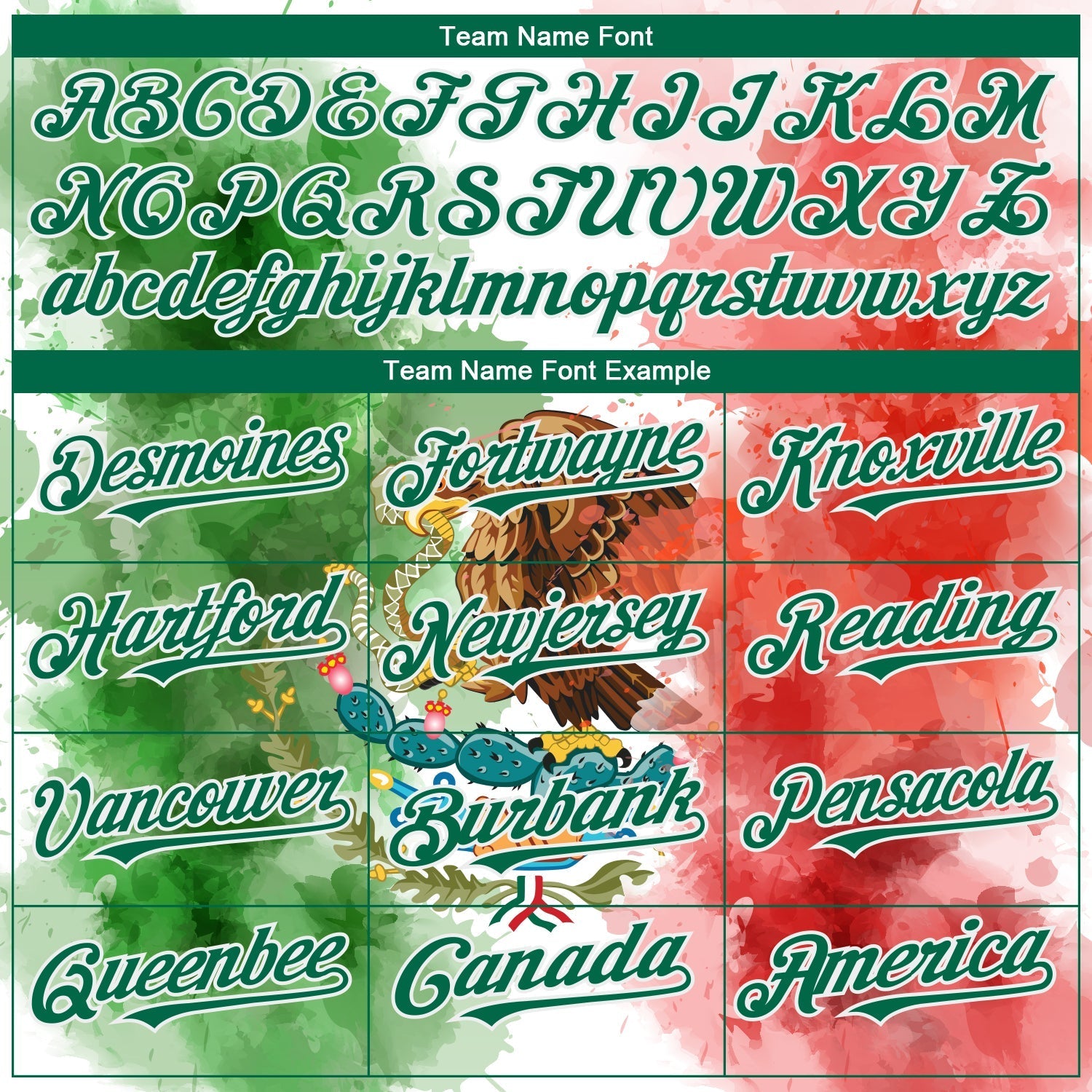 Custom Kelly Green Red-White 3D Mexican Flag Watercolored Splashes Grunge Design Authentic Baseball Jersey baseball jersey product view 4