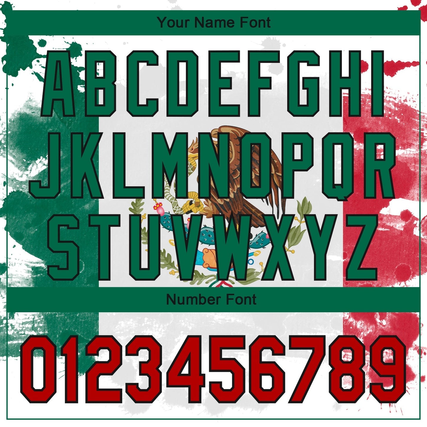 Custom White Red Kelly Green-Black 3D Mexican Flag Grunge Design Authentic Baseball Jersey baseball jersey product view 5