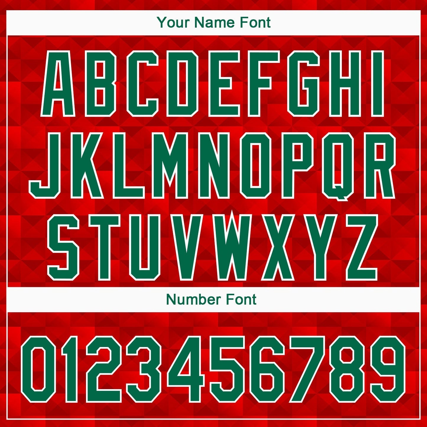 Custom Red Kelly Green-White 3D Mexico Authentic Baseball Jersey baseball jersey product view 5