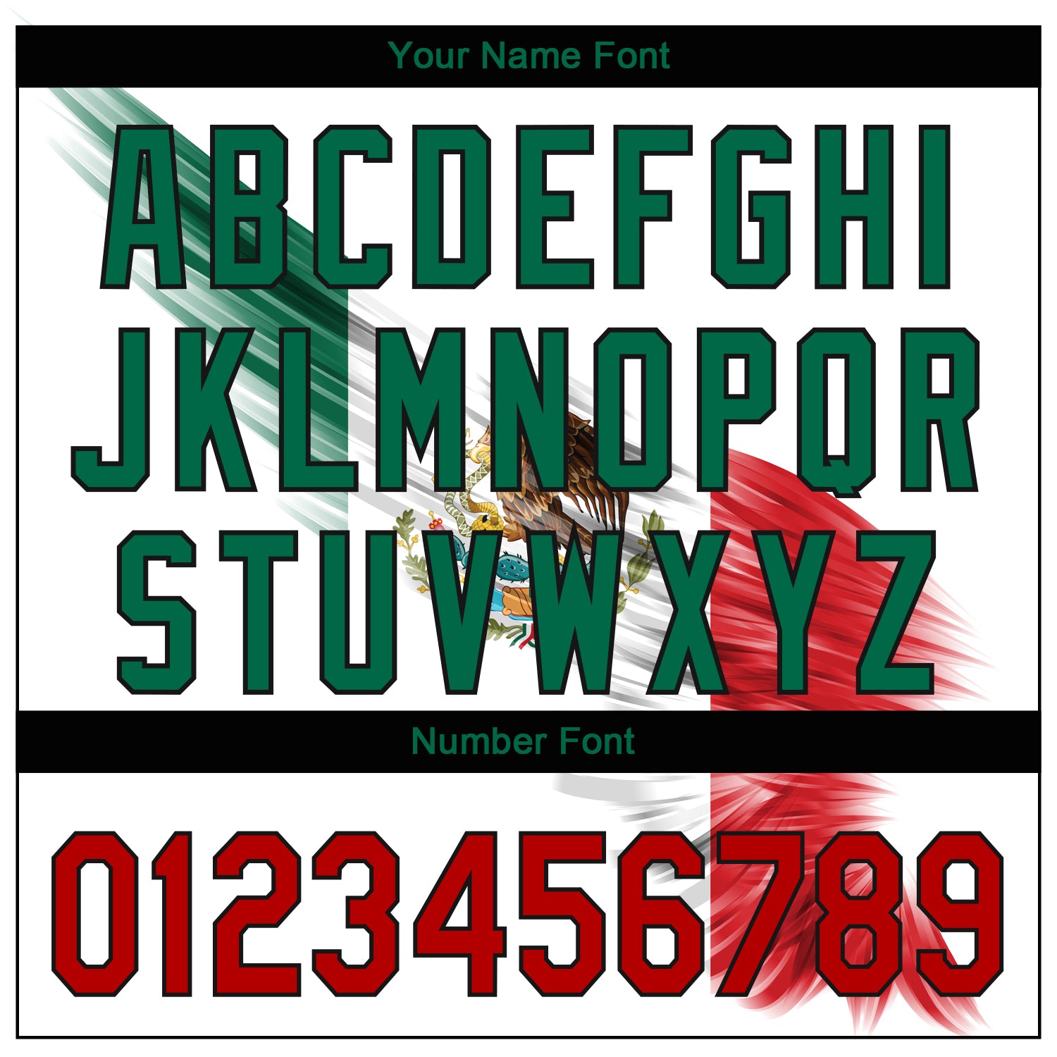 Custom White Red Kelly Green-Black 3D The Abstract Wing With Mexican Flag Authentic Baseball Jersey baseball jersey product view 5