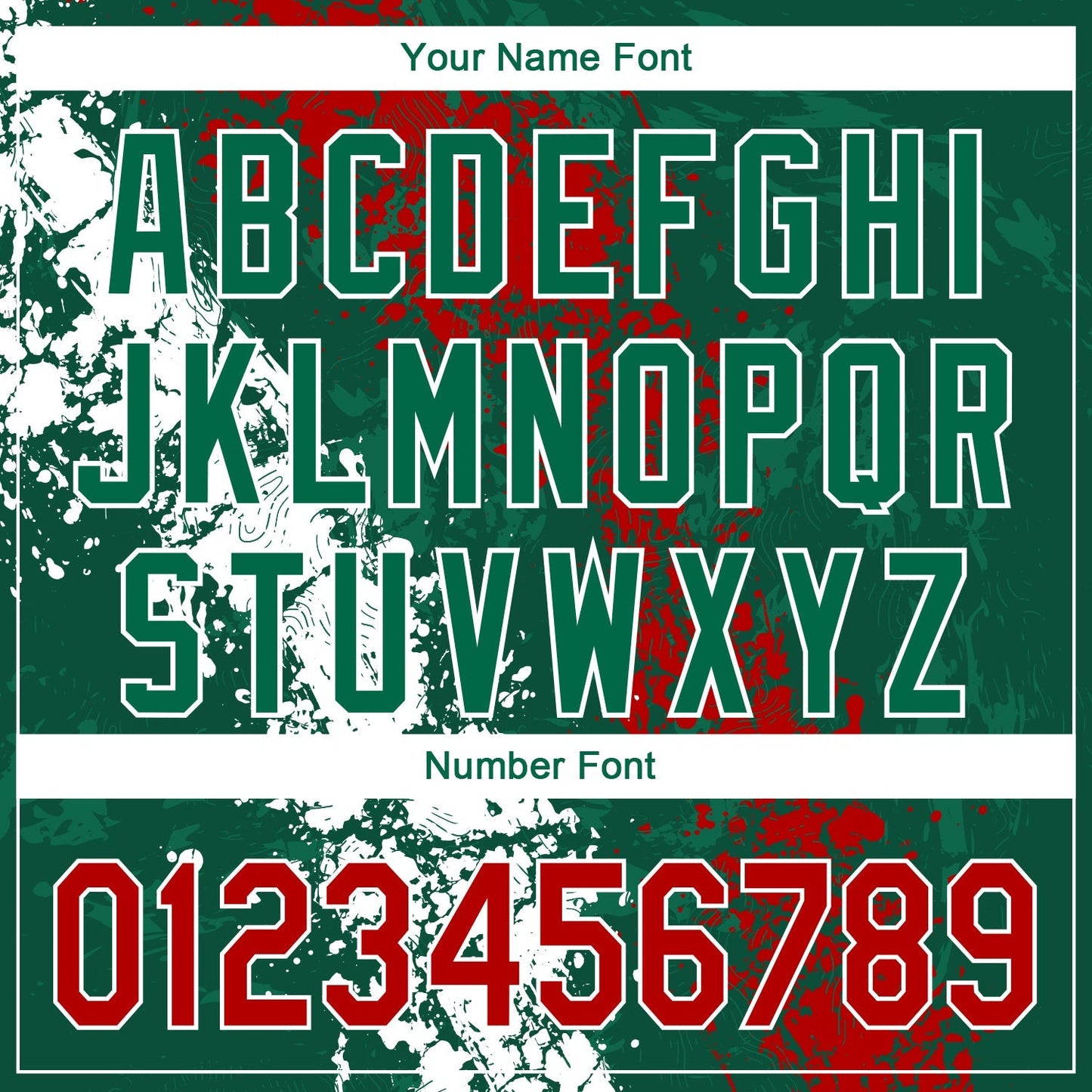 Custom Kelly Green Red-White 3D Mexico Authentic Baseball Jersey baseball jersey product view 5