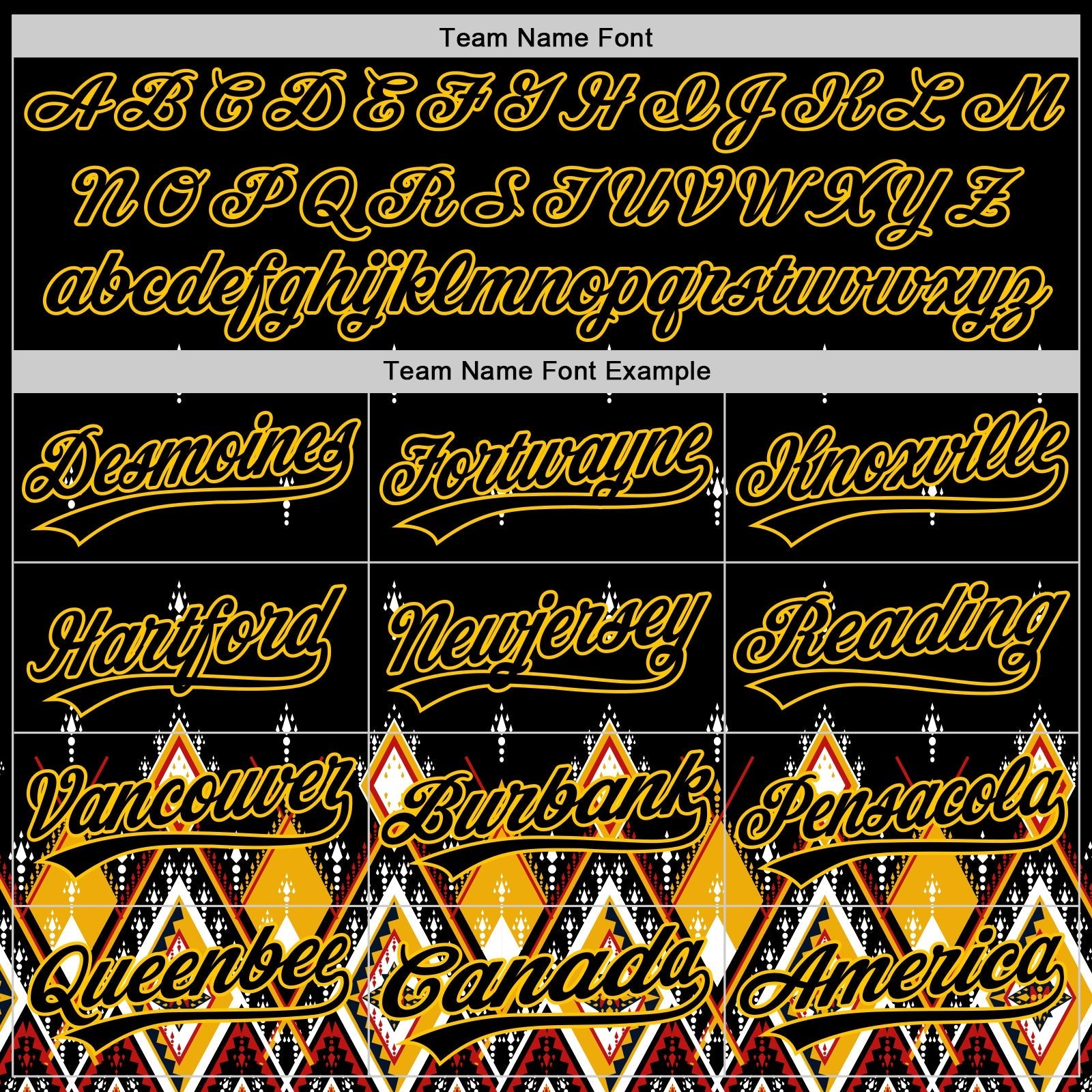 Custom Black Yellow 3D Pattern Design Geometric African Ethnic Style Authentic Baseball Jersey baseball jersey product view 3