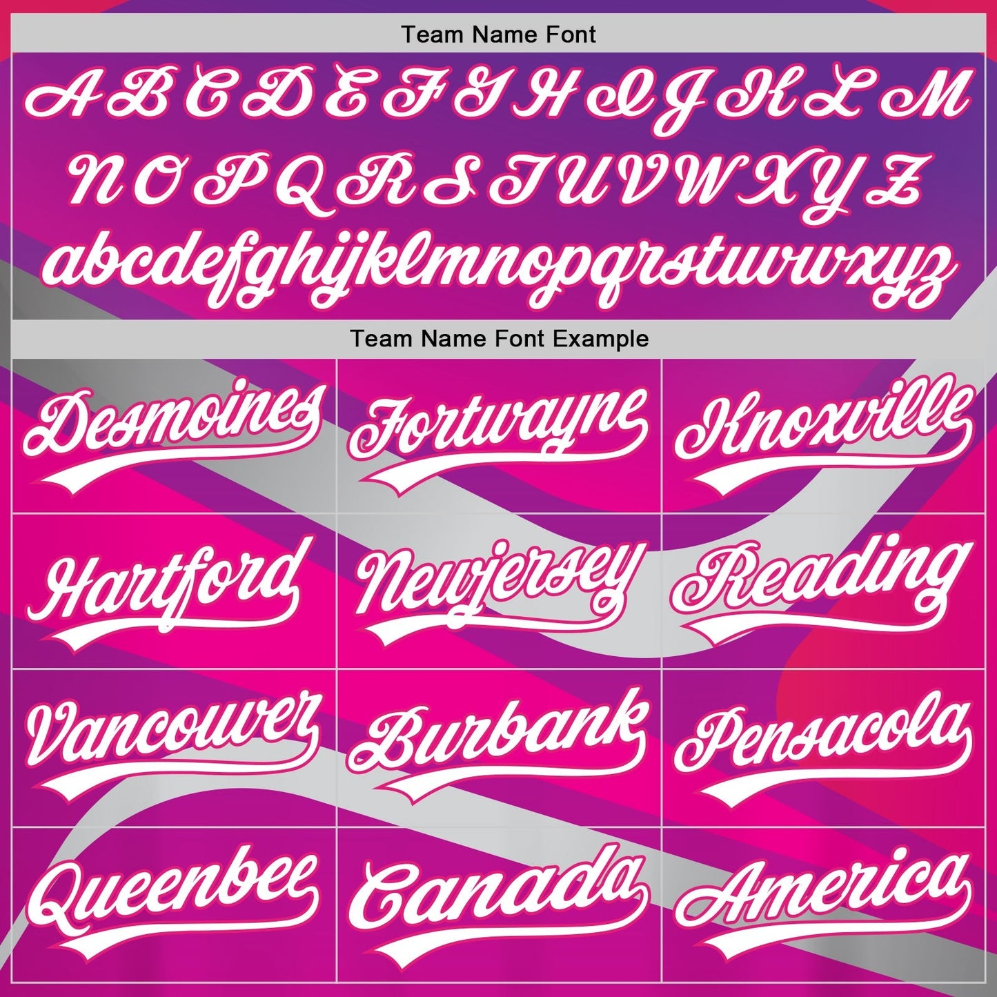Custom Purple White-Hot Pink 3D Pattern Design Abstract Sport Authentic Baseball Jersey baseball jersey product view 4