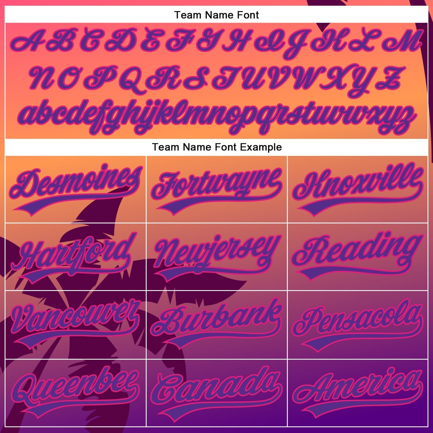 Custom Hot Pink Purple 3D Pattern Design Hawaii Palm Trees Authentic Baseball Jersey baseball jersey product view 5