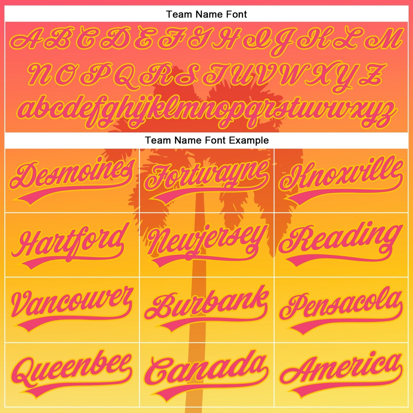 Custom Neon Pink Yellow 3D Pattern Design Hawaii Palm Trees Authentic Baseball Jersey baseball jersey product view 4